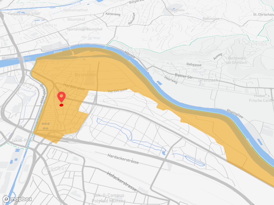 Birsfelden mit Tramanschluss nach Basel