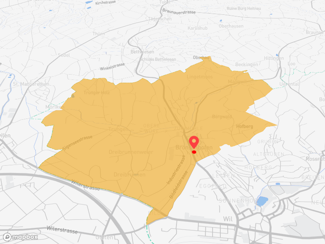 Wil SG Bronschhofen - ÖV und kurze Wege