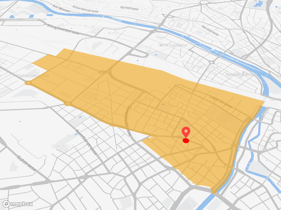 Zürich Langstrasse: ÖV im 7-8-Min.-Takt