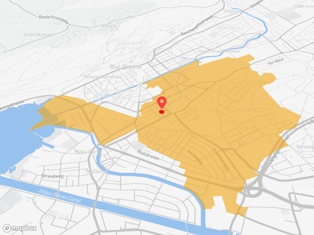 Biel/Bienne - See, Uhren, SBB-Knoten