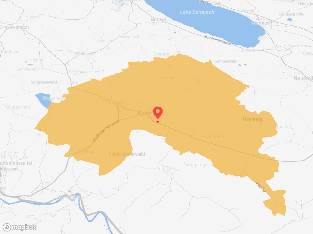 Ruswil LU - ÖV-Anschluss und Naherholung