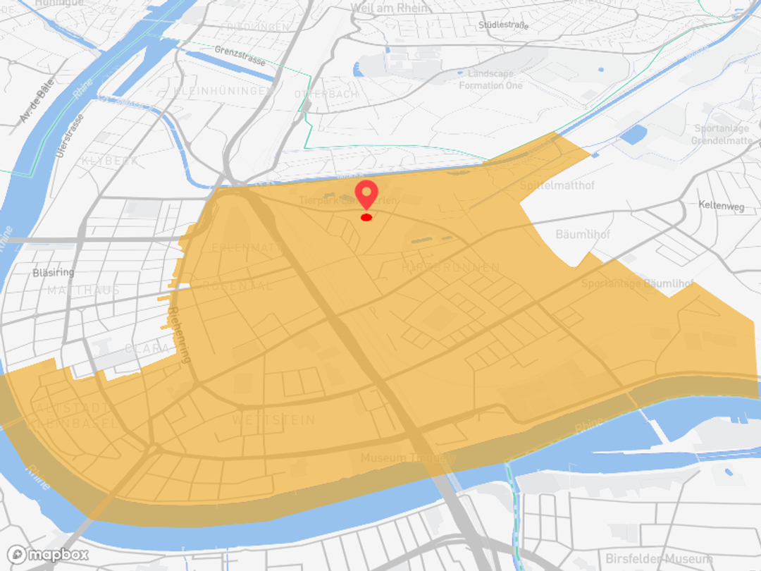 Basel 4058: ÖV-Knoten, Rhein, Messe