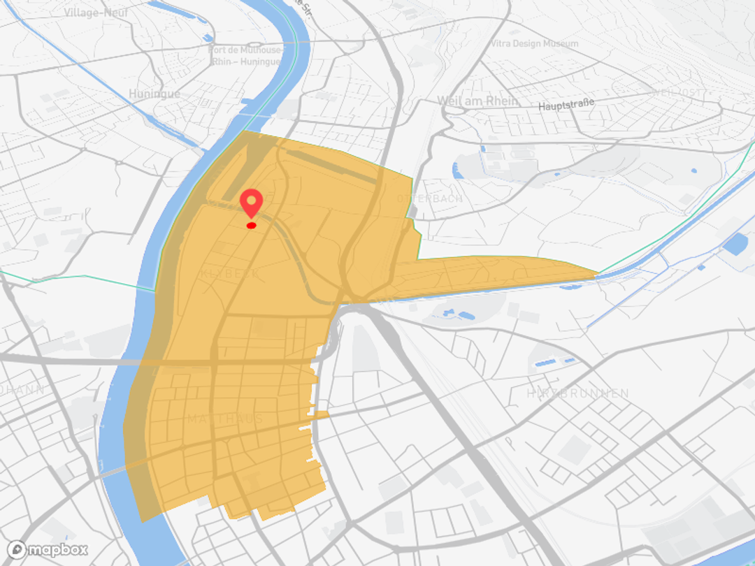 Basel Kleinhüningen: Rhein & Grenze