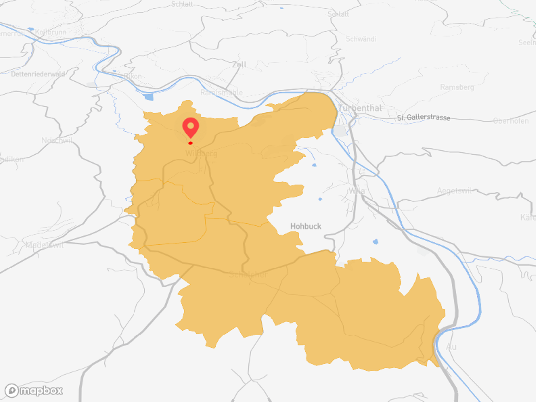 Wildberg ZH mit Postauto-Anschluss