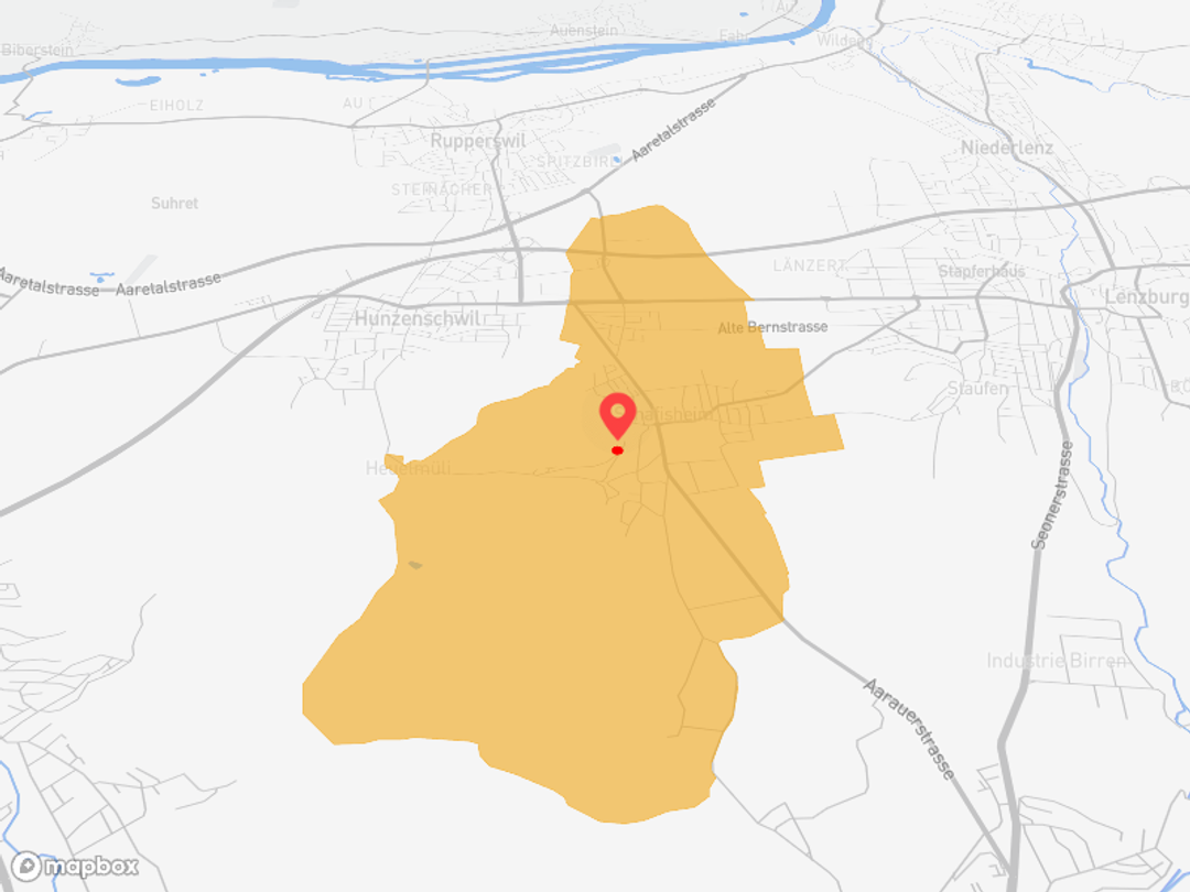 Schafisheim mit dichtem Busanschluss nach Lenzburg