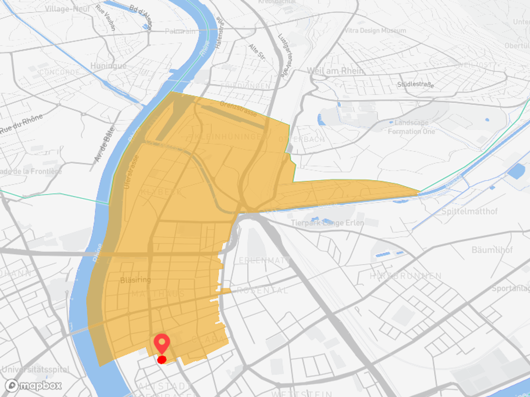 Basel Altstadt Kleinbasel mit Rheinbezug