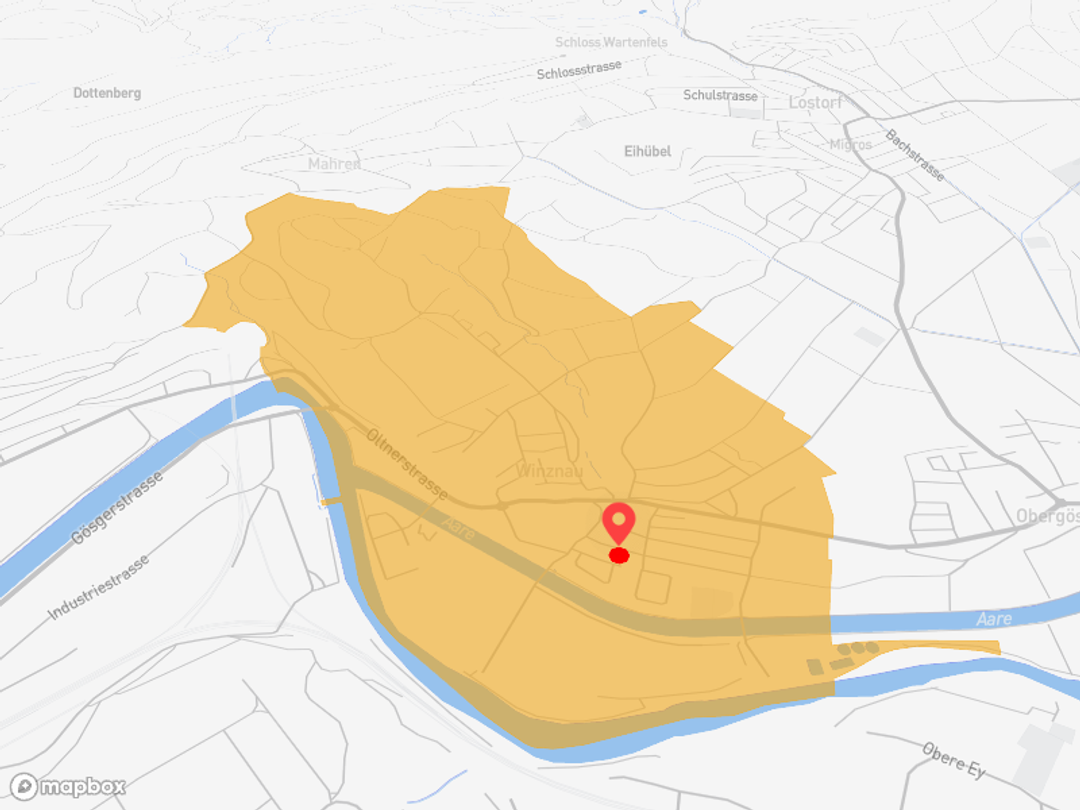 Winznau SO mit ÖV-Anbindung nach Olten