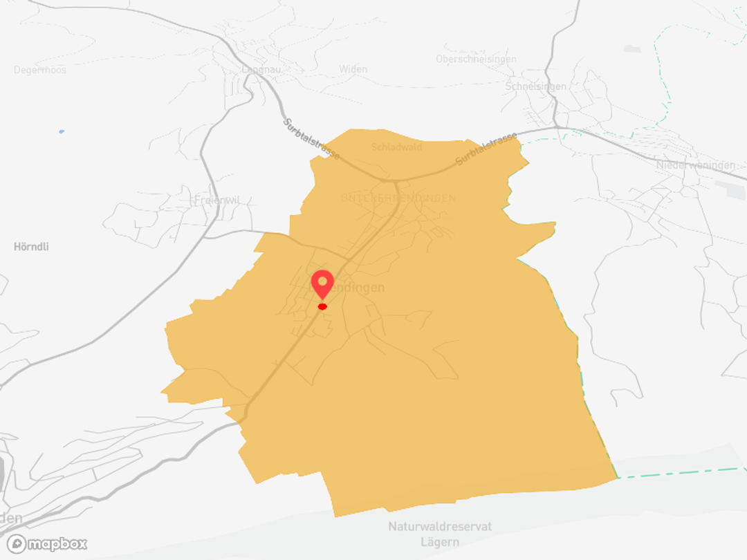 Ehrendingen AG mit ÖV nach Baden in 12 Min