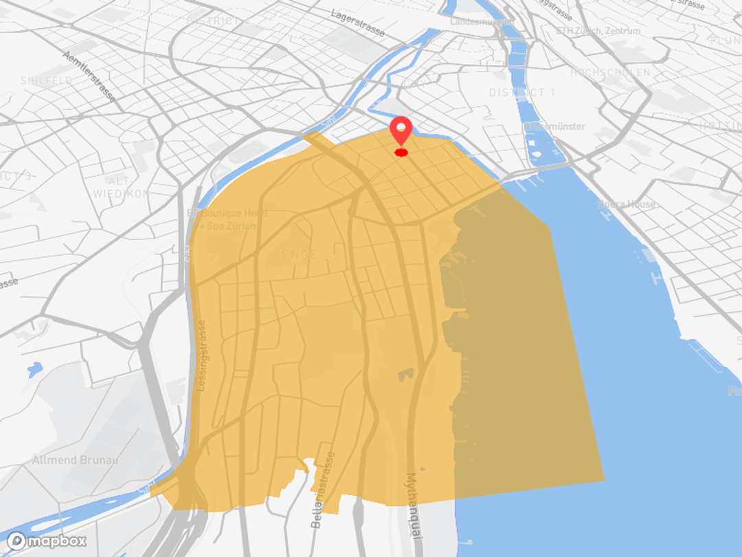 Zürich Enge - am See mit starker ÖV-Achse