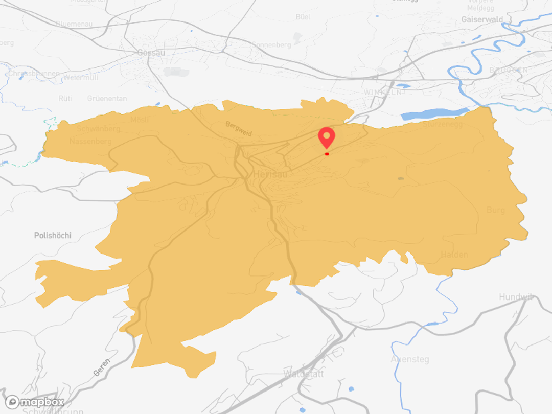 Herisau AR - gut angebunden, naturnah