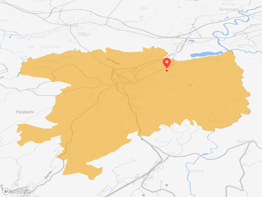 Herisau mit starker ÖV-Achse