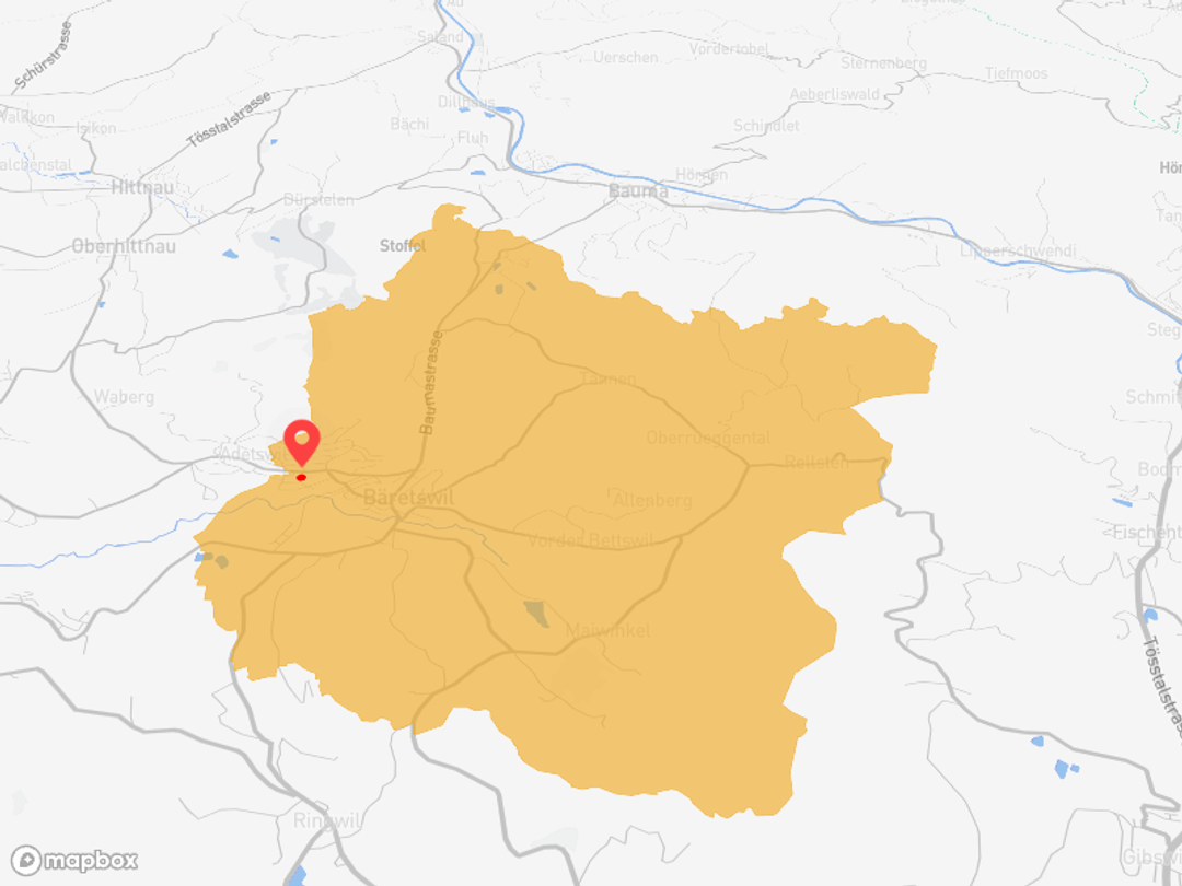 Bäretswil mit direkter ÖV-Anbindung