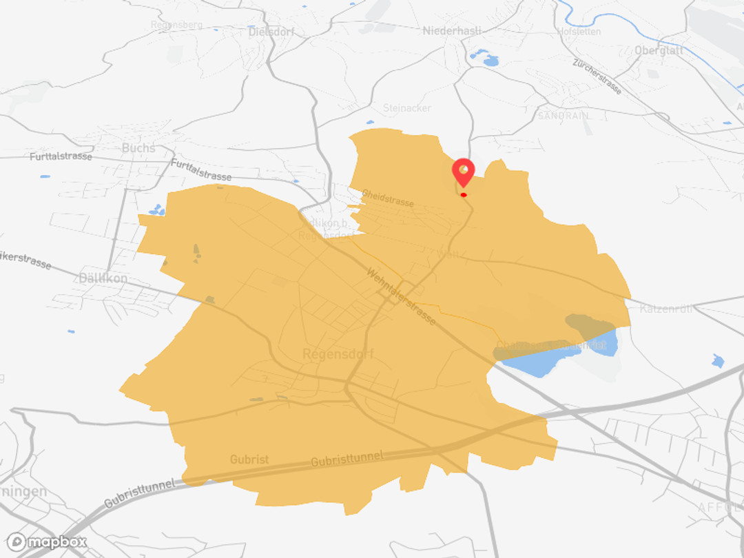 Regensdorf-Watt mit S-Bahn-Knoten und Katzensee