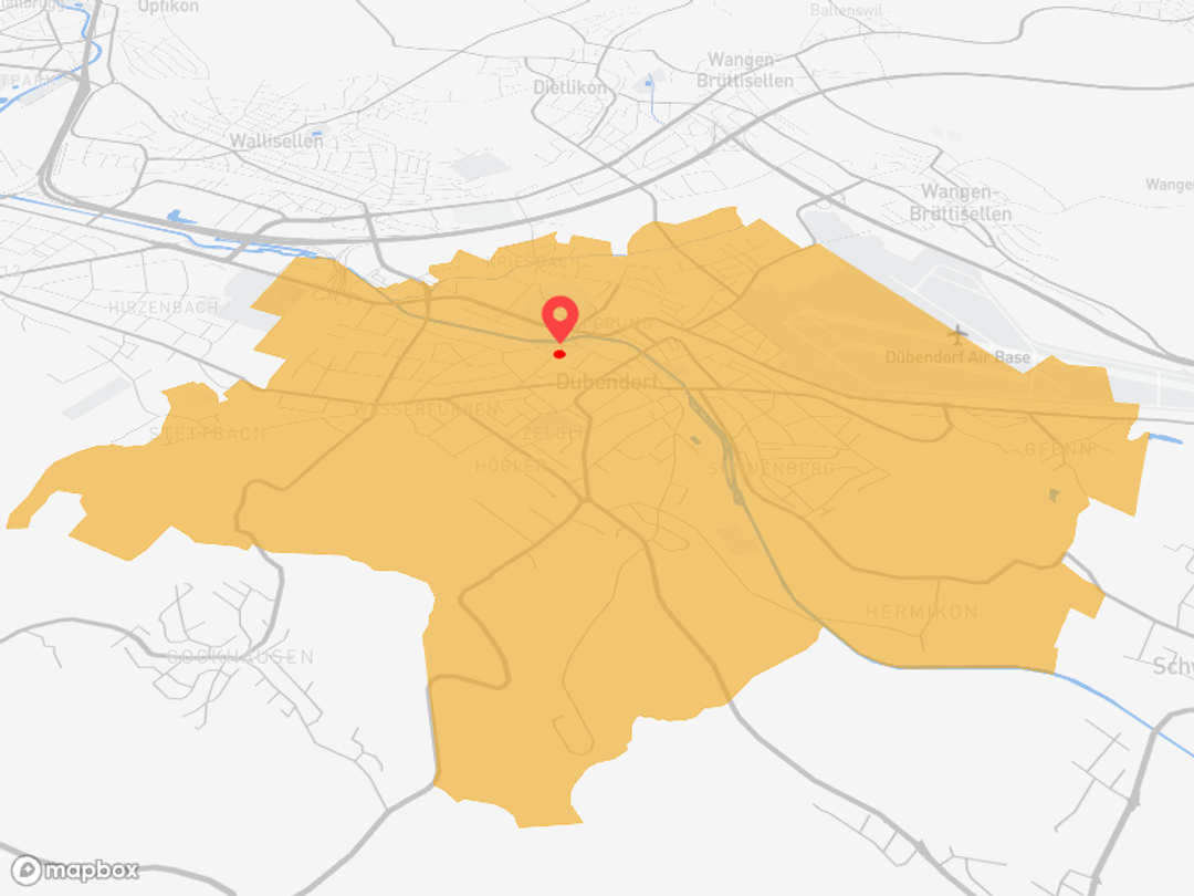 Dübendorf ZH mit starker ÖV-Anbindung