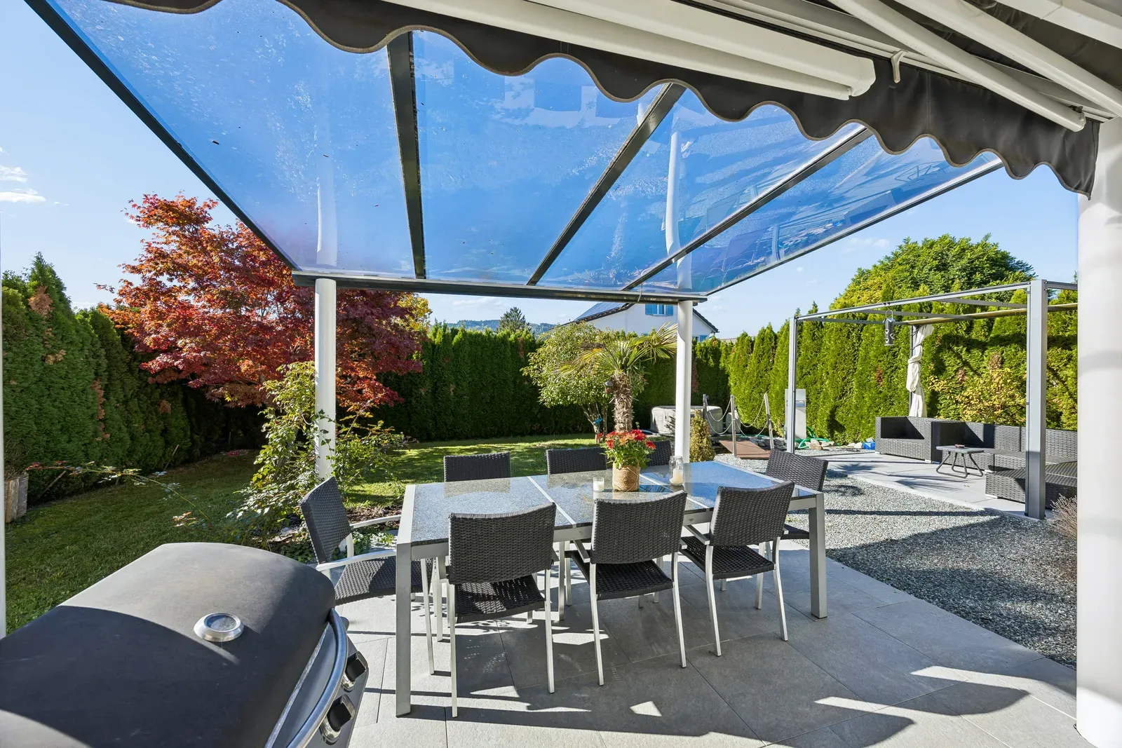 Teich, Steg & Palme: Familienhaus mit Ferien-Garten in Menziken — Ansicht 23