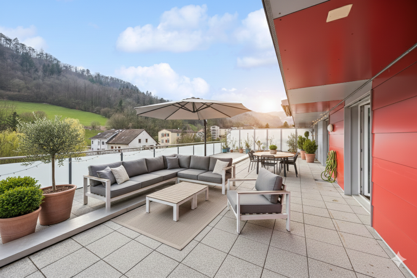 3.5-Zimmer-Attikawohnung mit 75m² Privater Dachterrasse — Ansicht 2