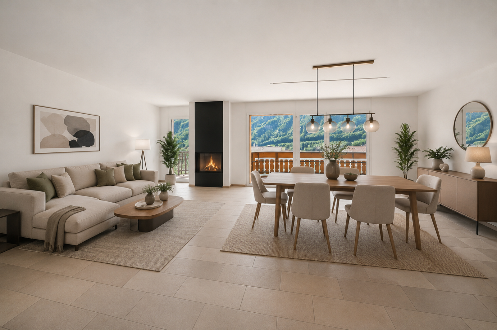 Ihr Rückzugsort in den Alpen: 4.5-Zimmer-Residenz in Leukerbad — Ansicht 6