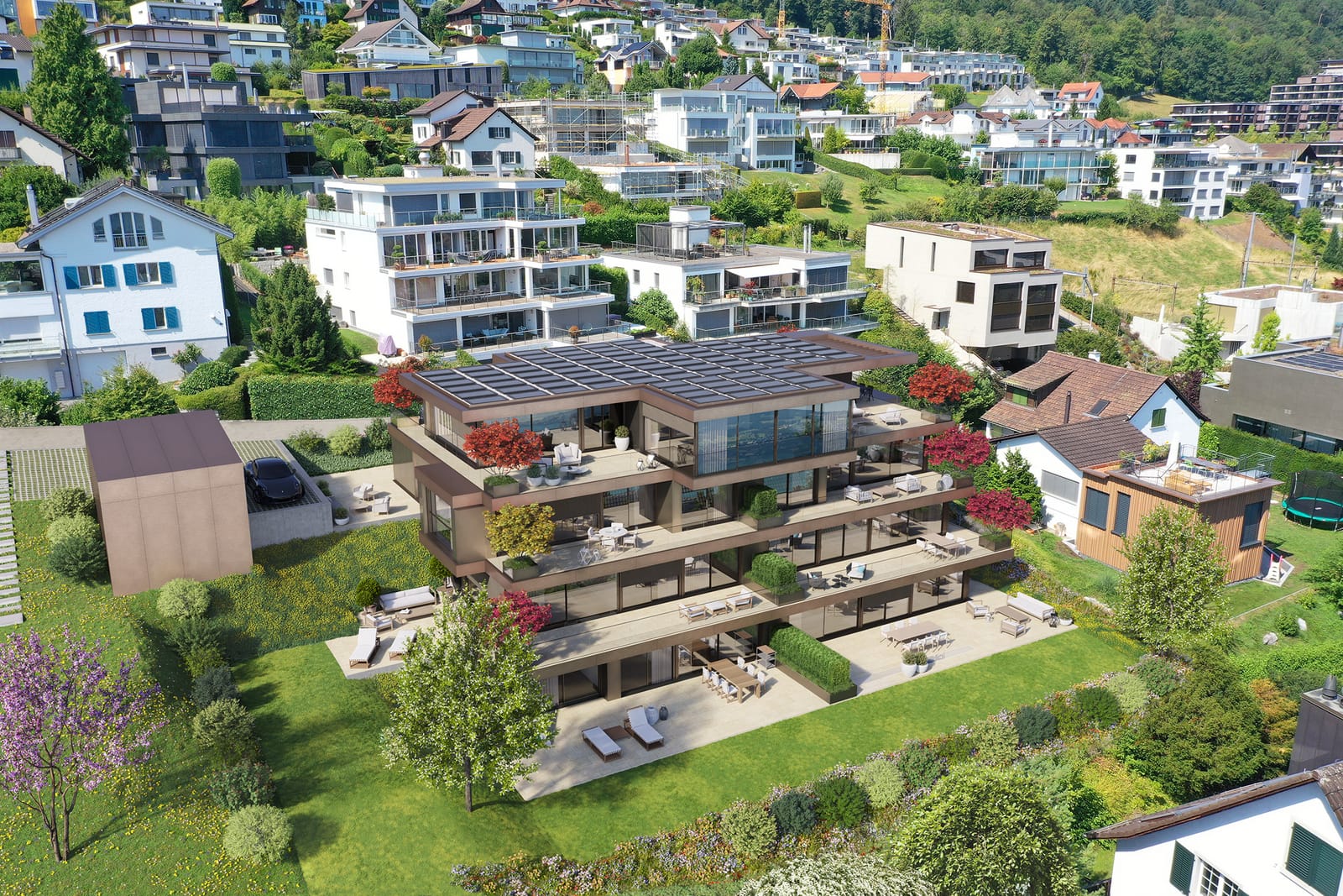 Nobel Appartement SAPPHIRE mit grosser Terrasse (04 1.OG Süd) — Ansicht 2