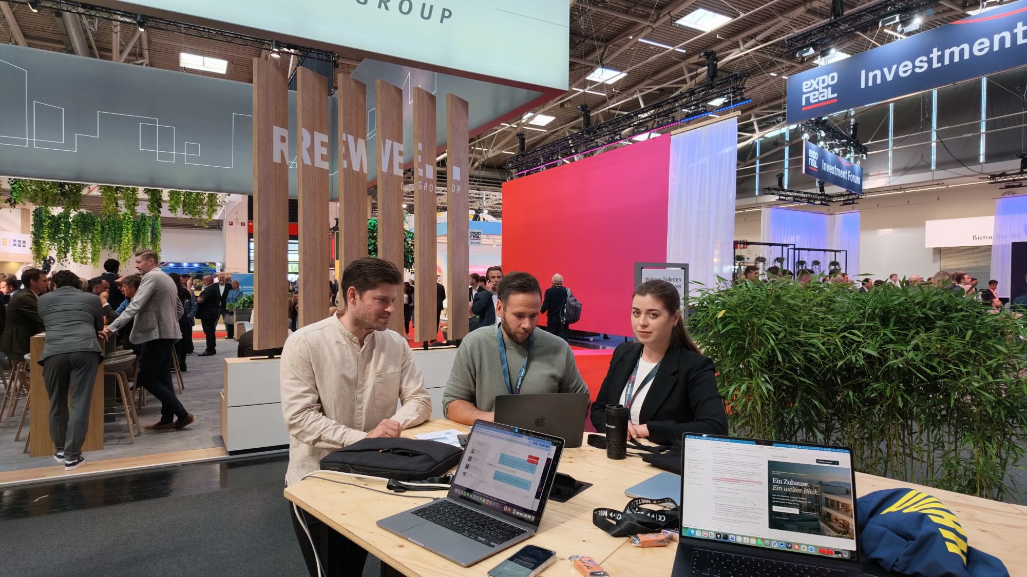 Das avendo-Team an der EXPO Real in München