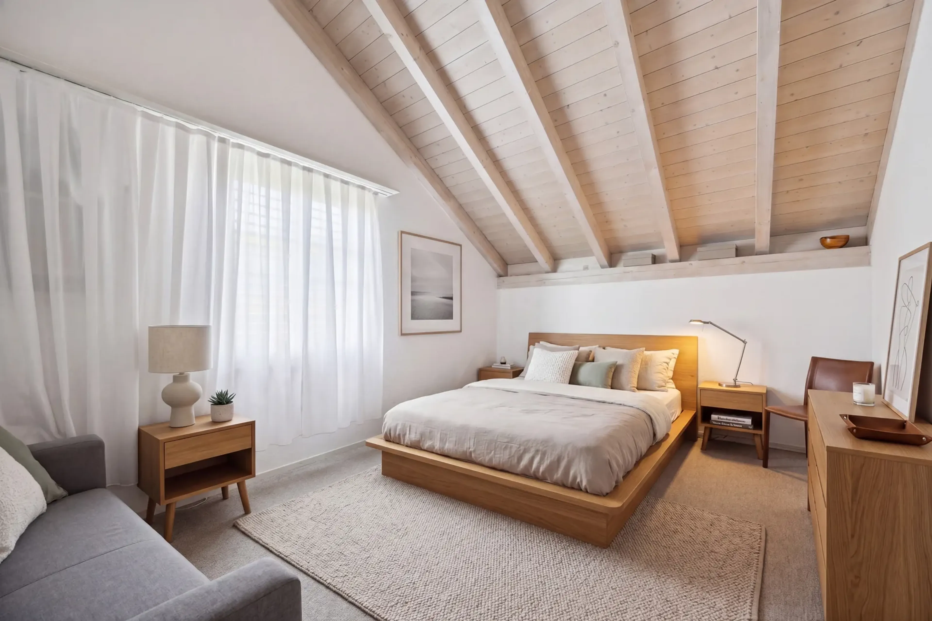 Allein unter dem Dach – 4½ Zimmer mit offenem Dachstuhl, Terrasse und Weitsicht - 8