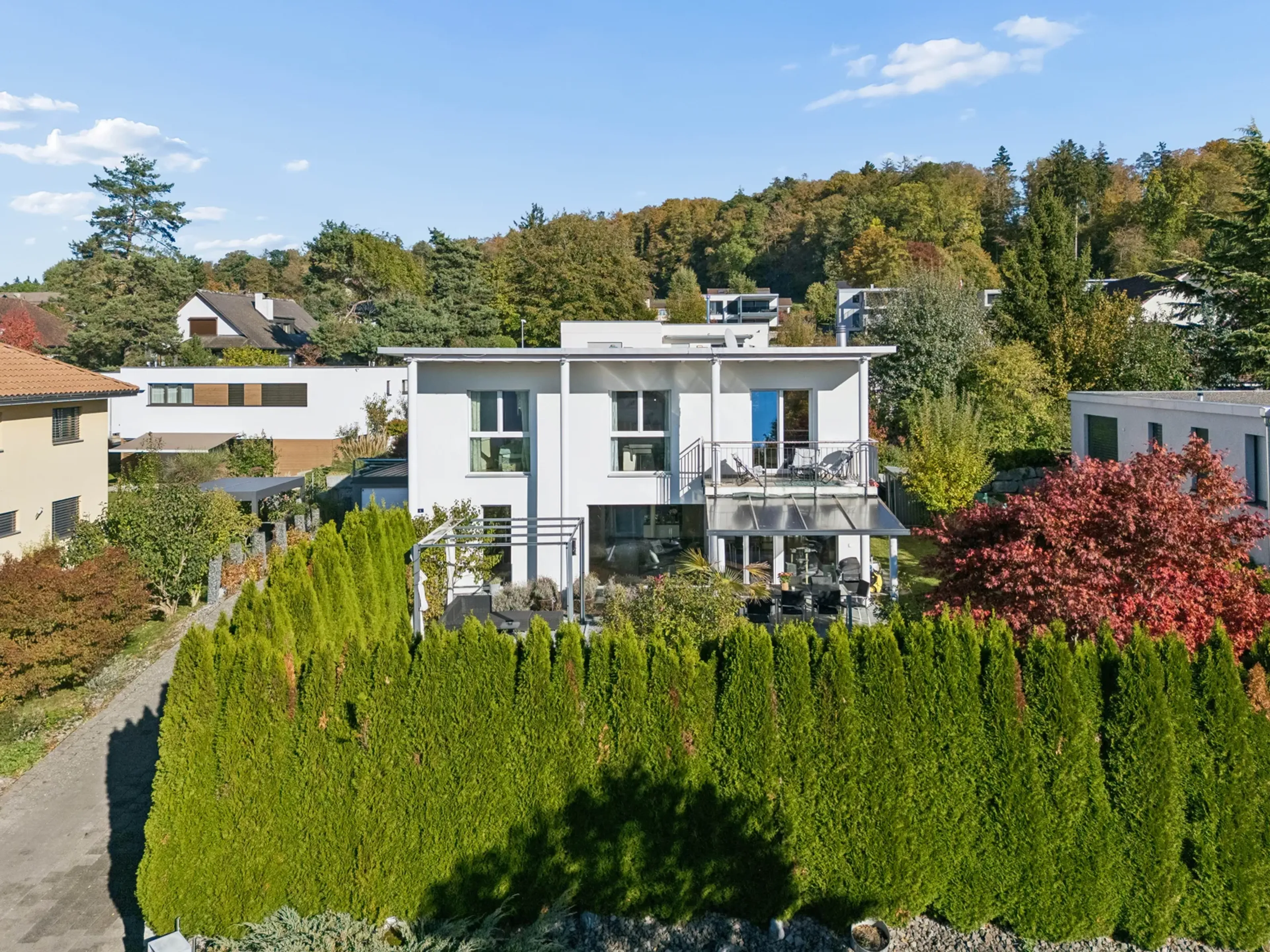 Teich, Steg & Palme: Familienhaus mit Ferien-Garten in Menziken - 22