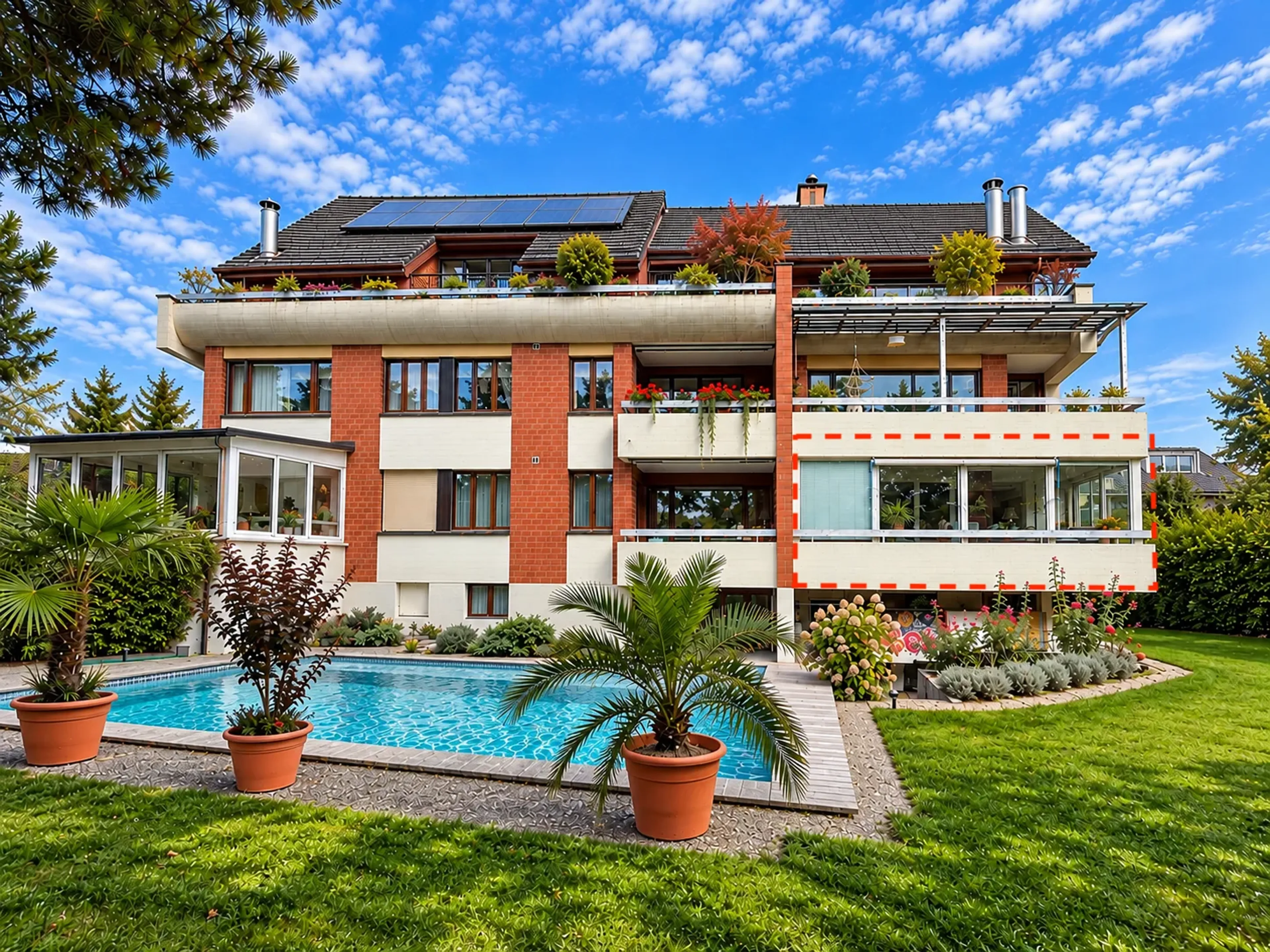 4.5-Zimmer-Wohnung mit Pool und Loggia in Weinfelden