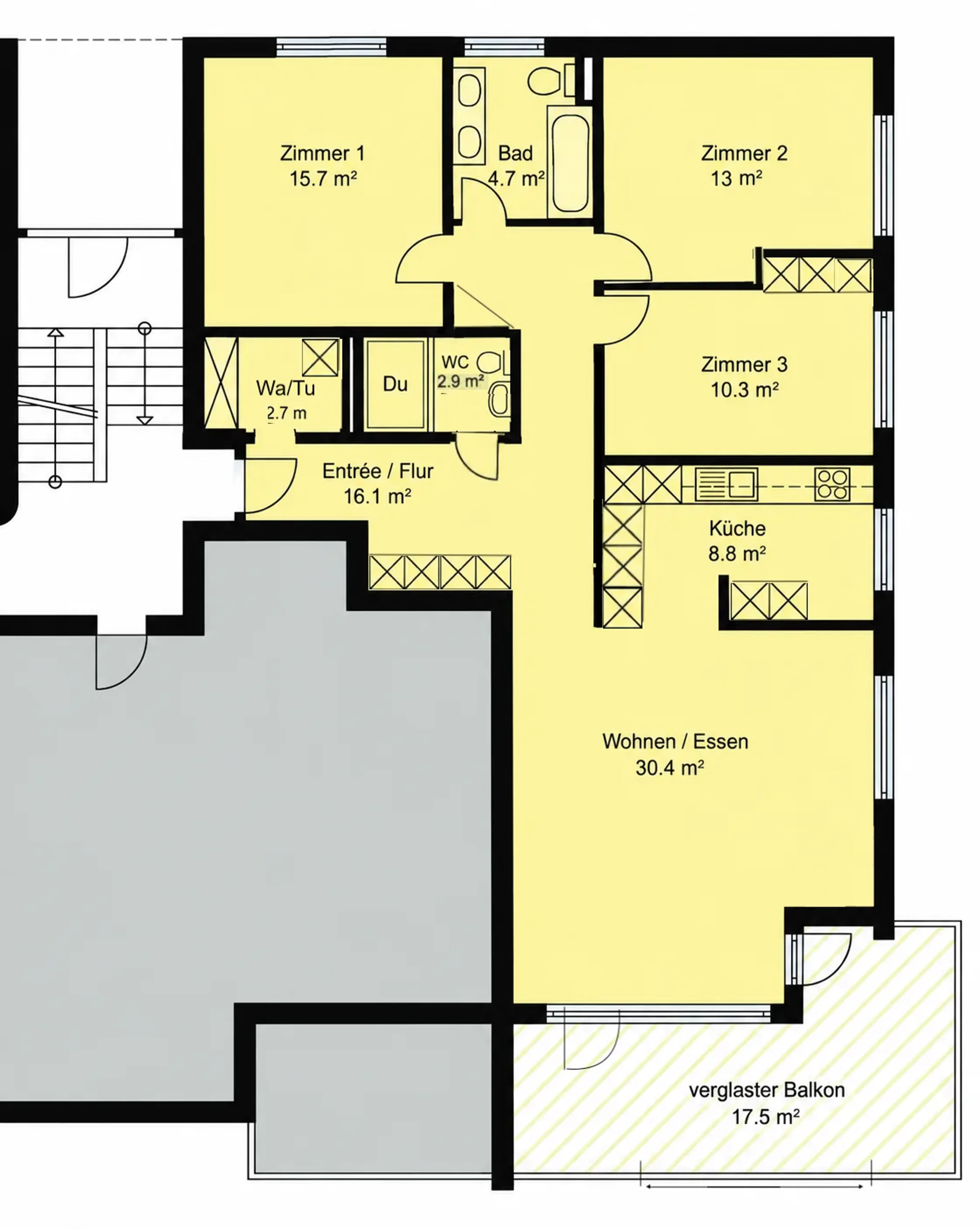 4.5-Zimmer-Wohnung mit Pool und Loggia in Weinfelden - 5