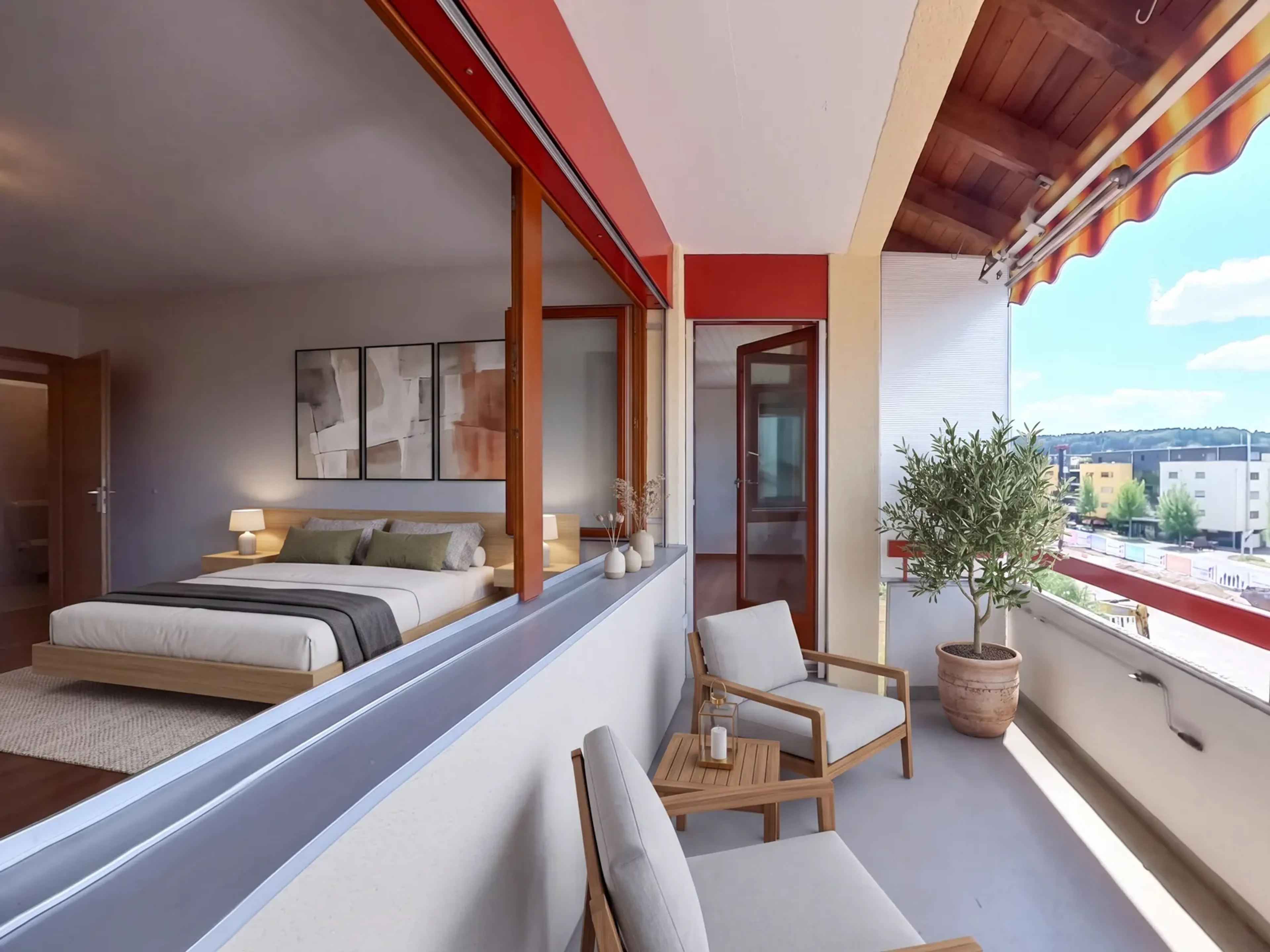 3½-Zimmer-Wohnung mit Balkon und Cheminée - Bild 6