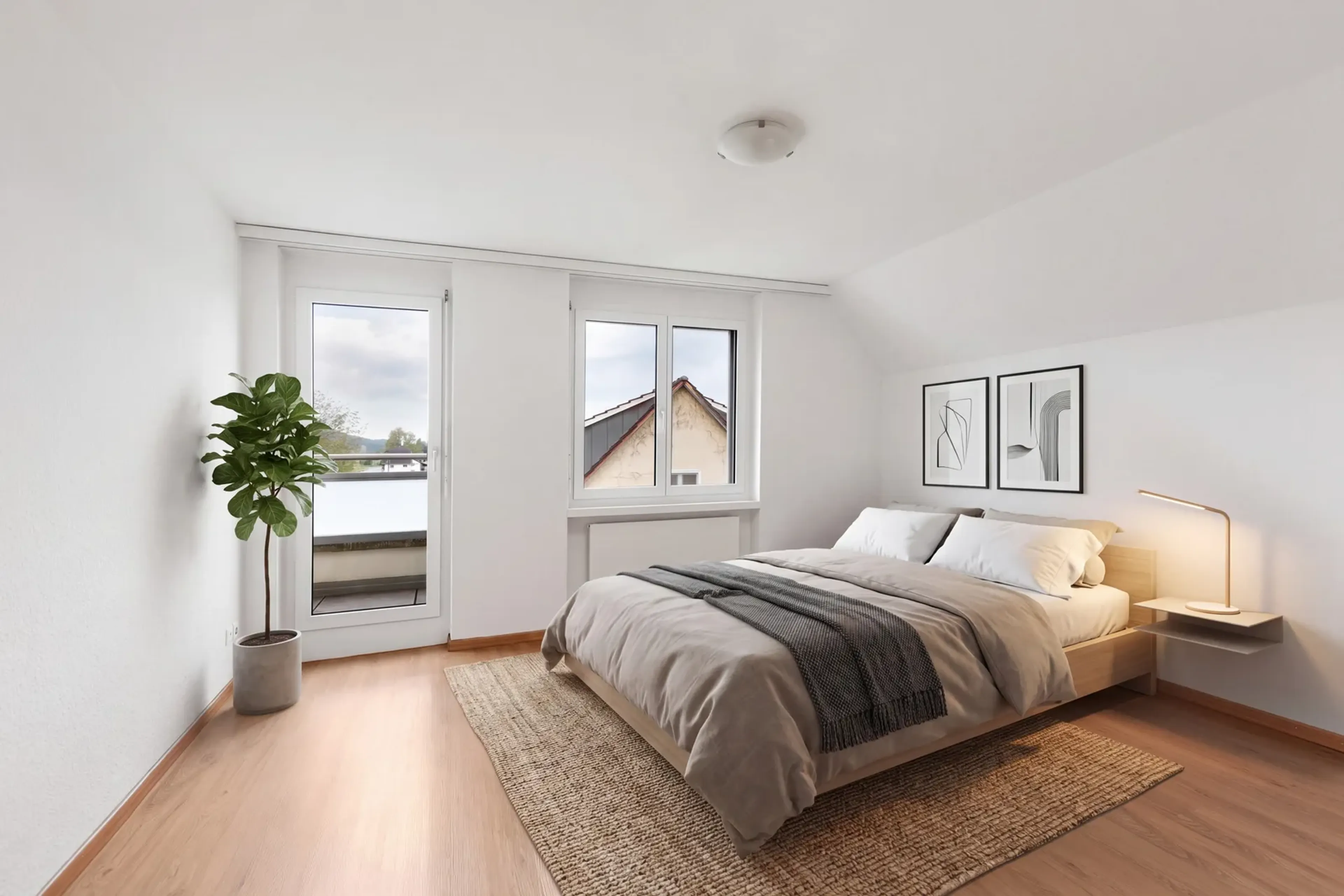 5.5-Zimmer-Dachwohnung mit Cheminée in Bonau - 9