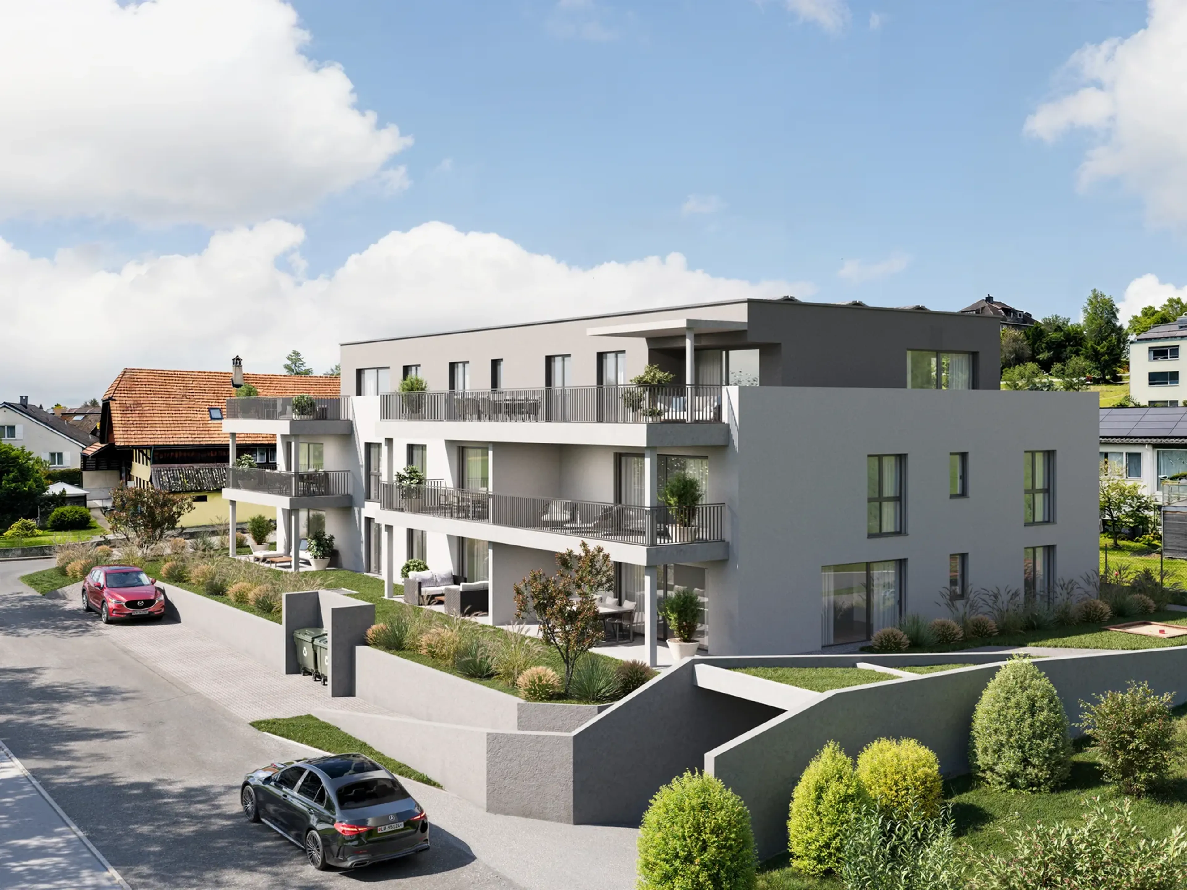 4.5 Zimmer Neubauwohnung im 1. Obergeschoss mit Balkon