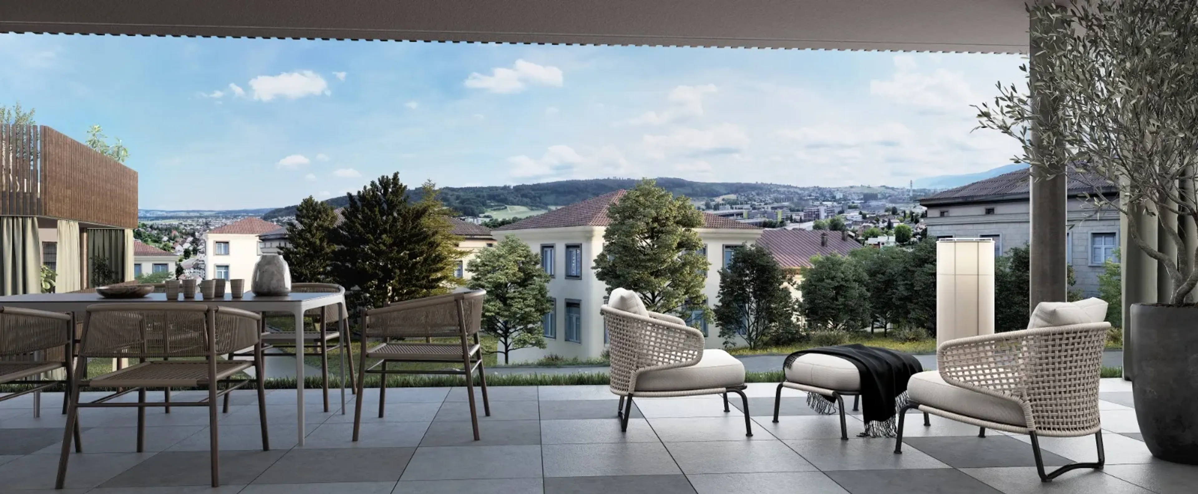 4.5 Zimmer Neubauwohnung im Erdgeschoss mit 41 m² Terrasse - 4