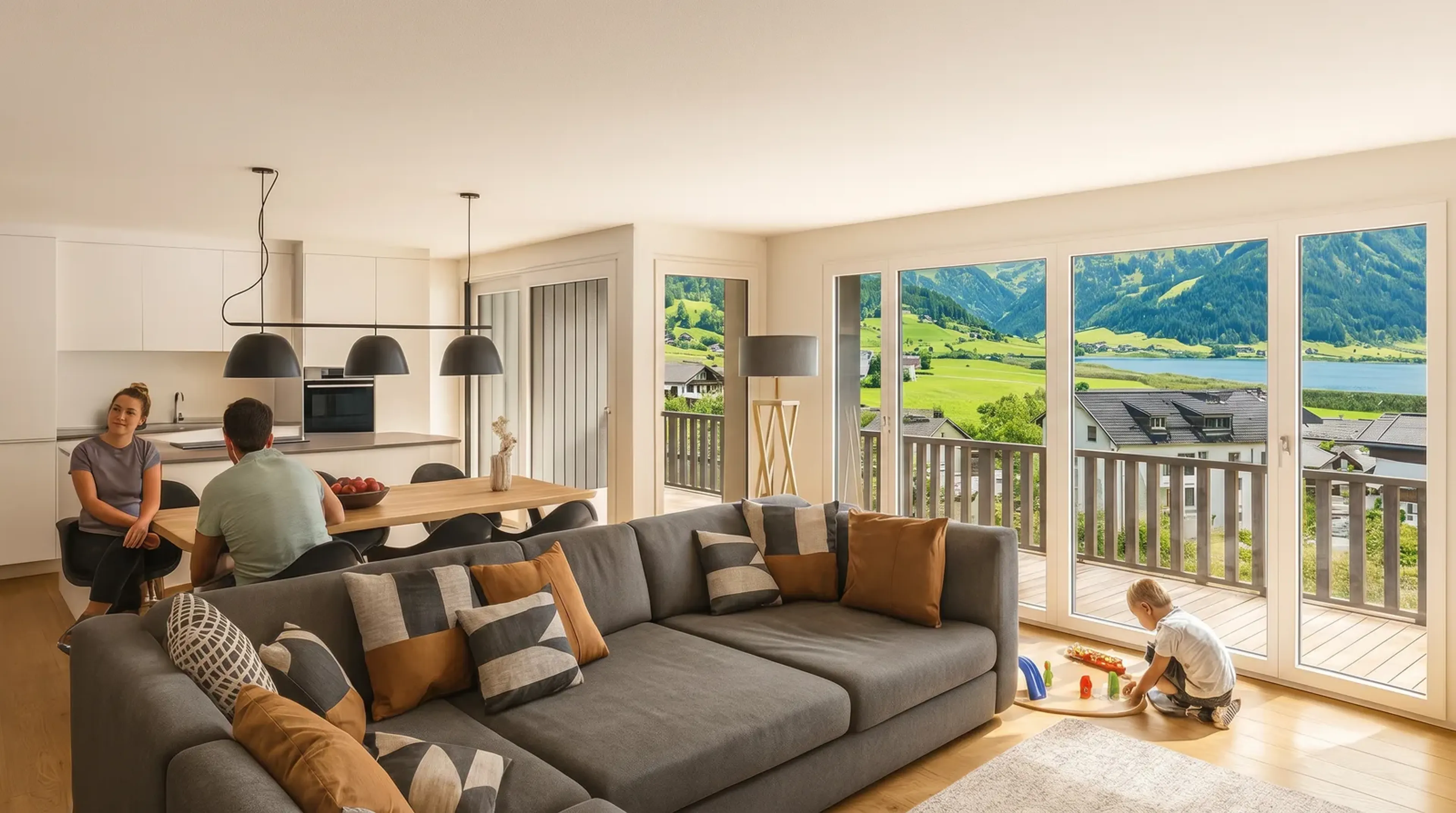 Neubau: 4.5-Zimmer-Wohnung mit Seesicht in Euthal kaufen