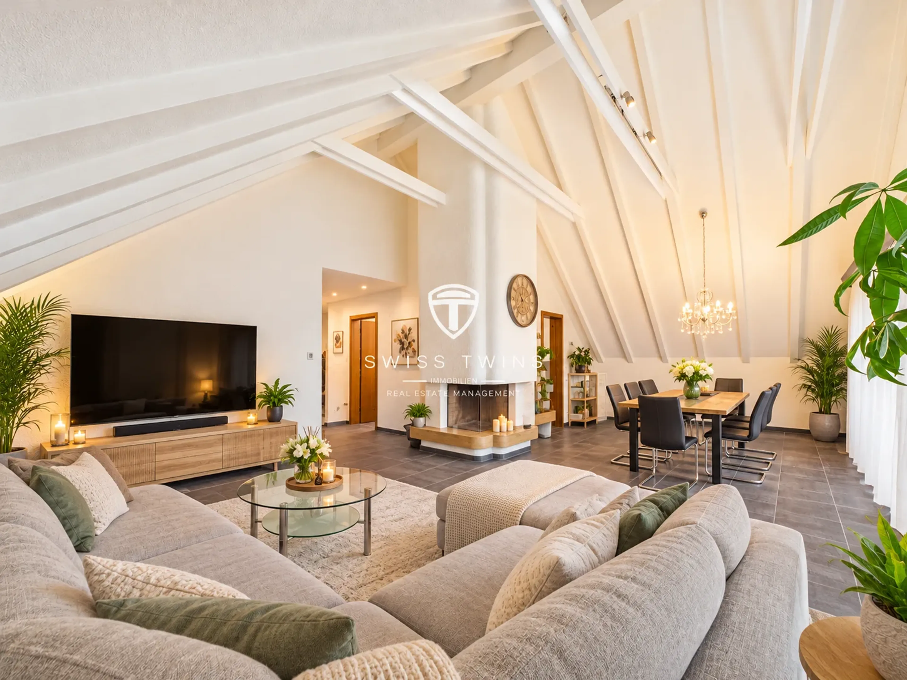 Grosszügige 4.5-Zimmer-Dachwohnung mit Cheminée und zwei Balkonen in Effretikon - 2