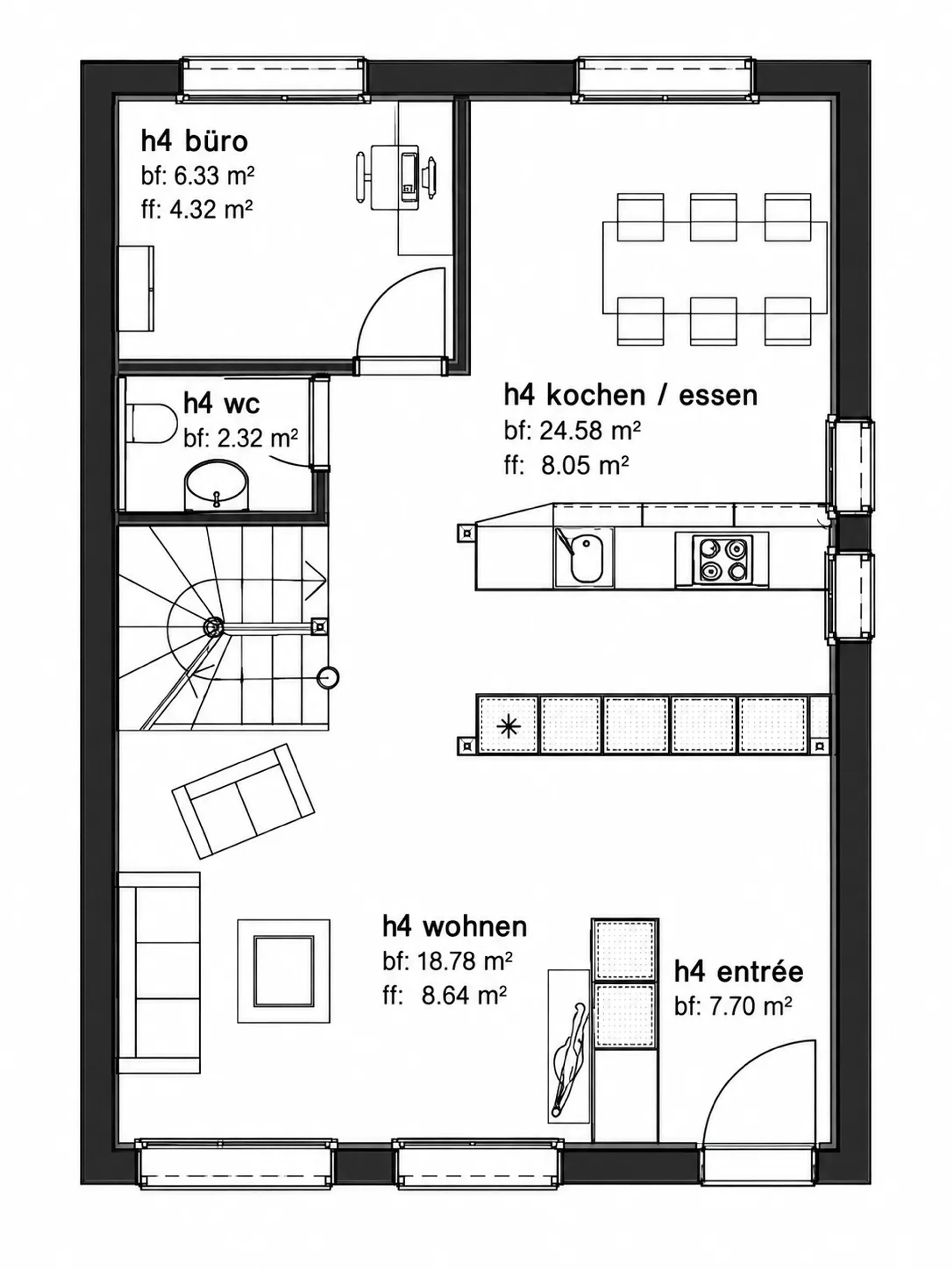 Neubau: 5.5-Zimmer-Reiheneckhaus mit Einstellhalle in Höchstetten - 7