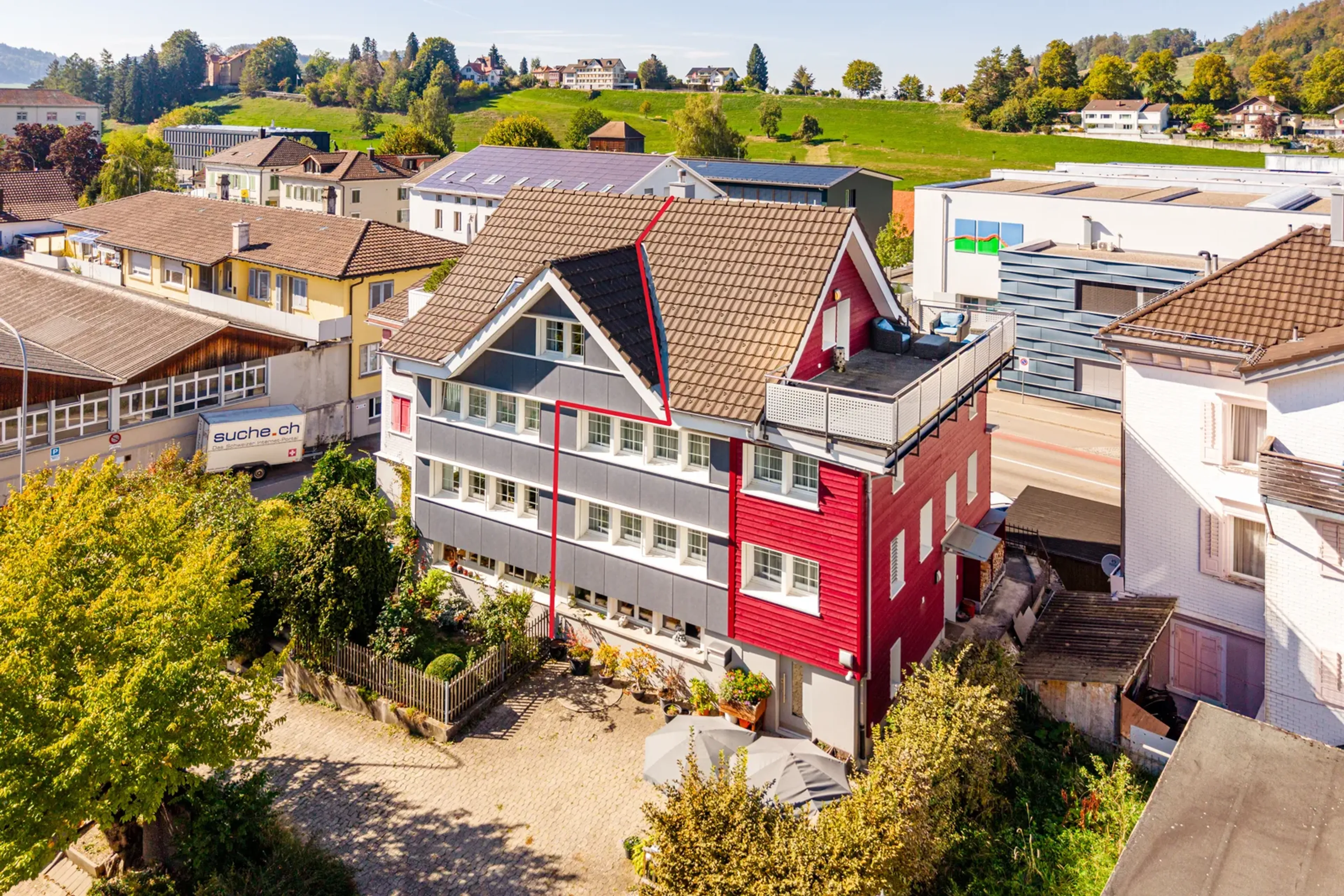 Charmantes 6.5-Zimmer-Doppeleinfamilienhaus in Herisau