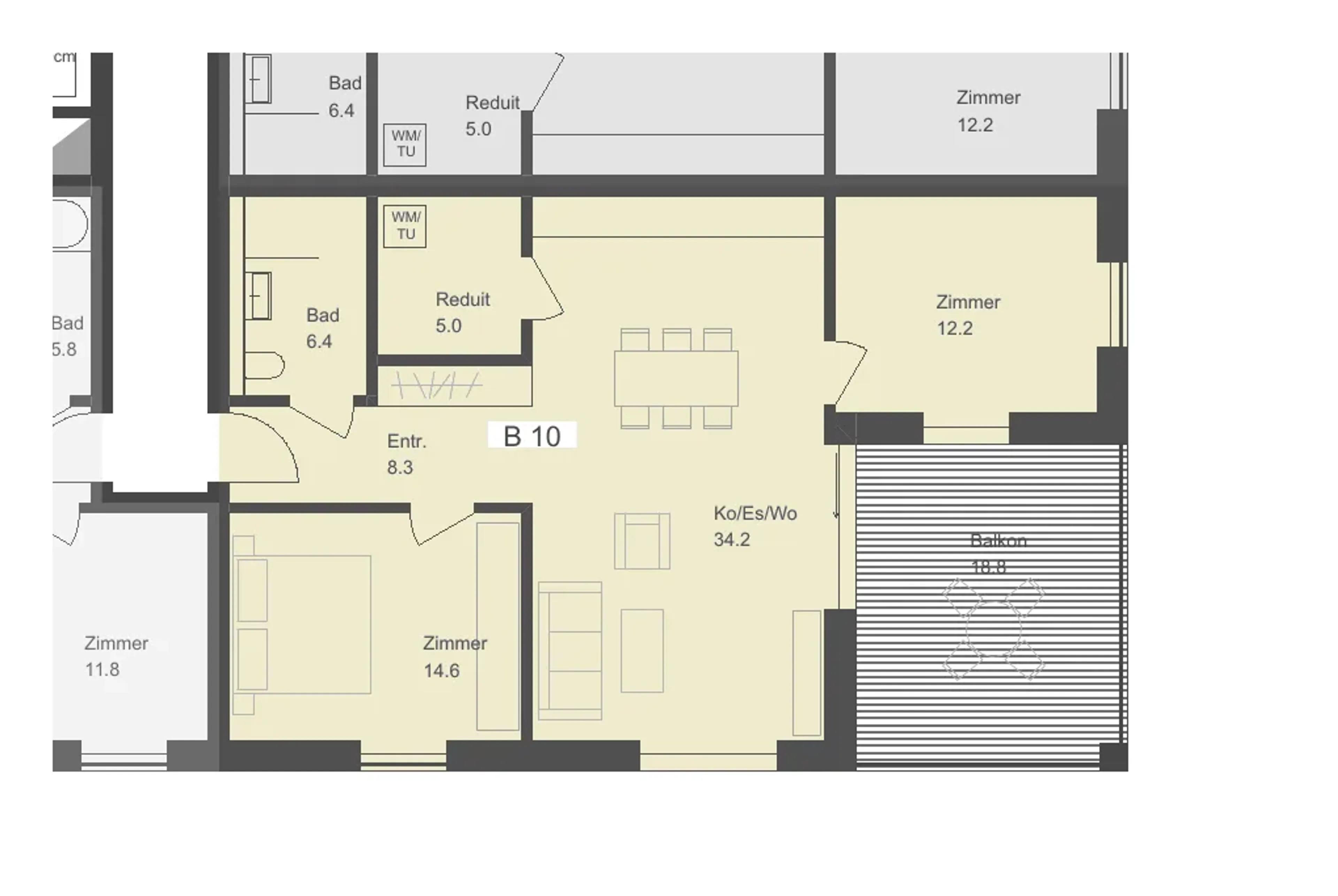 Erstvermietung Talberg-Park: 3.5-Zimmer-Wohnung mit Balkon (B10, 2. OG) - 7