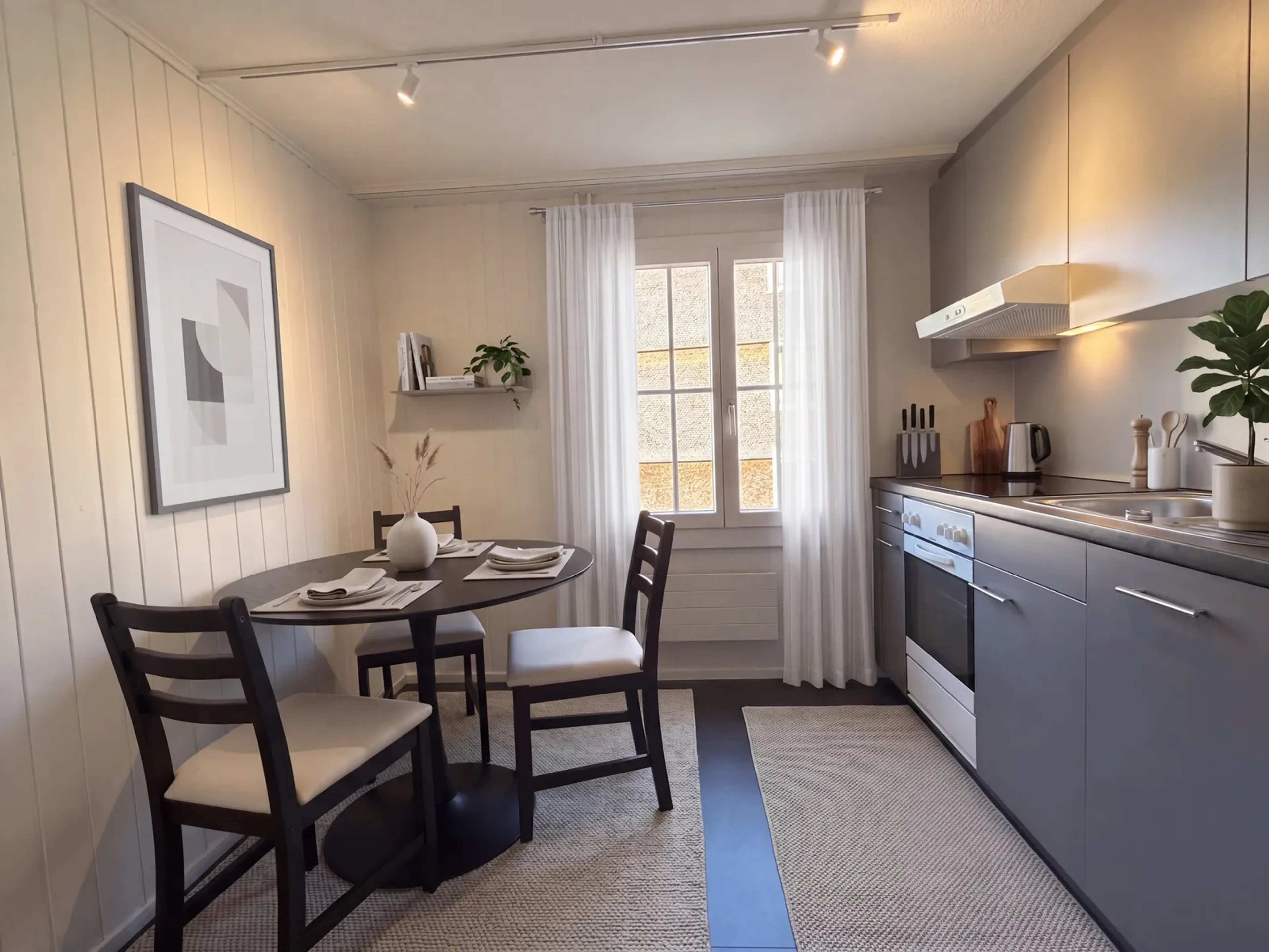 Möblierte 2-Zimmer-Wohnung mit Blick ins Grüne in Unteriberg - 2