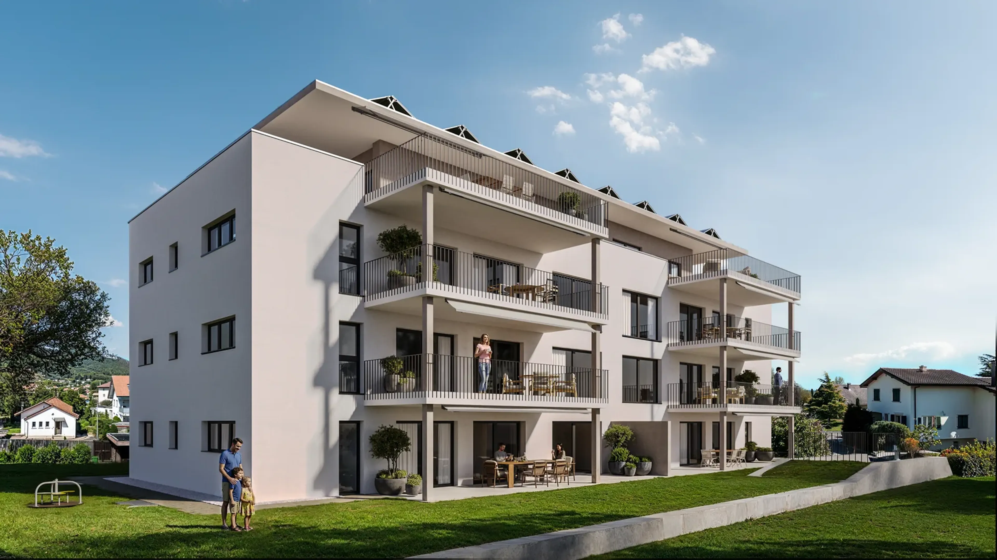 Neubau mit Weitblick: 3.5-Zimmer-Attika mit grosser Terrasse in Niederbipp - Bild 1