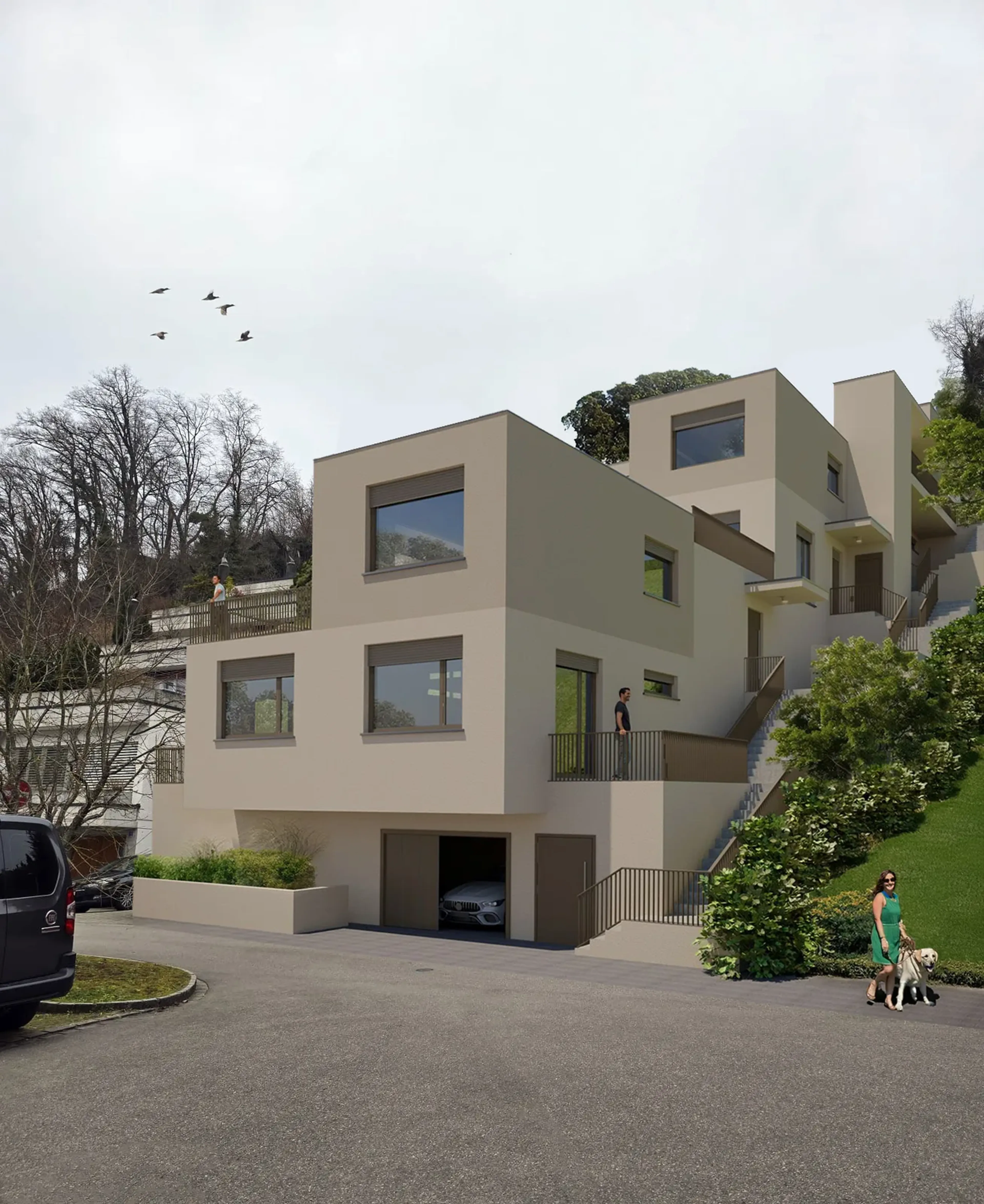 Neubauprojekt "Terra" 4.5-Zimmer-Terrassenhaus A, B und C mit Aussicht in Rieden kaufen