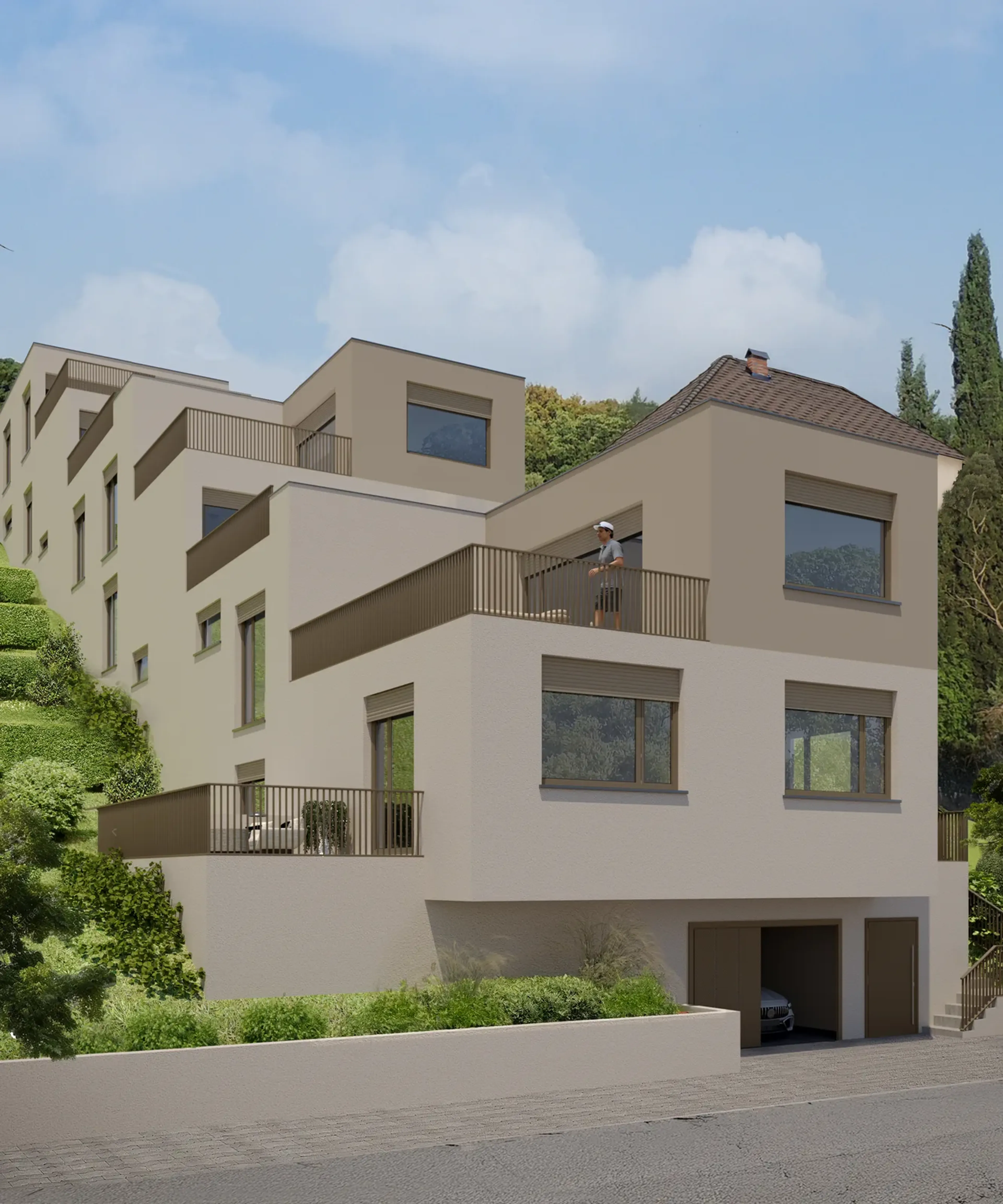 Neubauprojekt "Terra" 4.5-Zimmer-Terrassenhaus A, B und C mit Aussicht in Rieden kaufen - 2