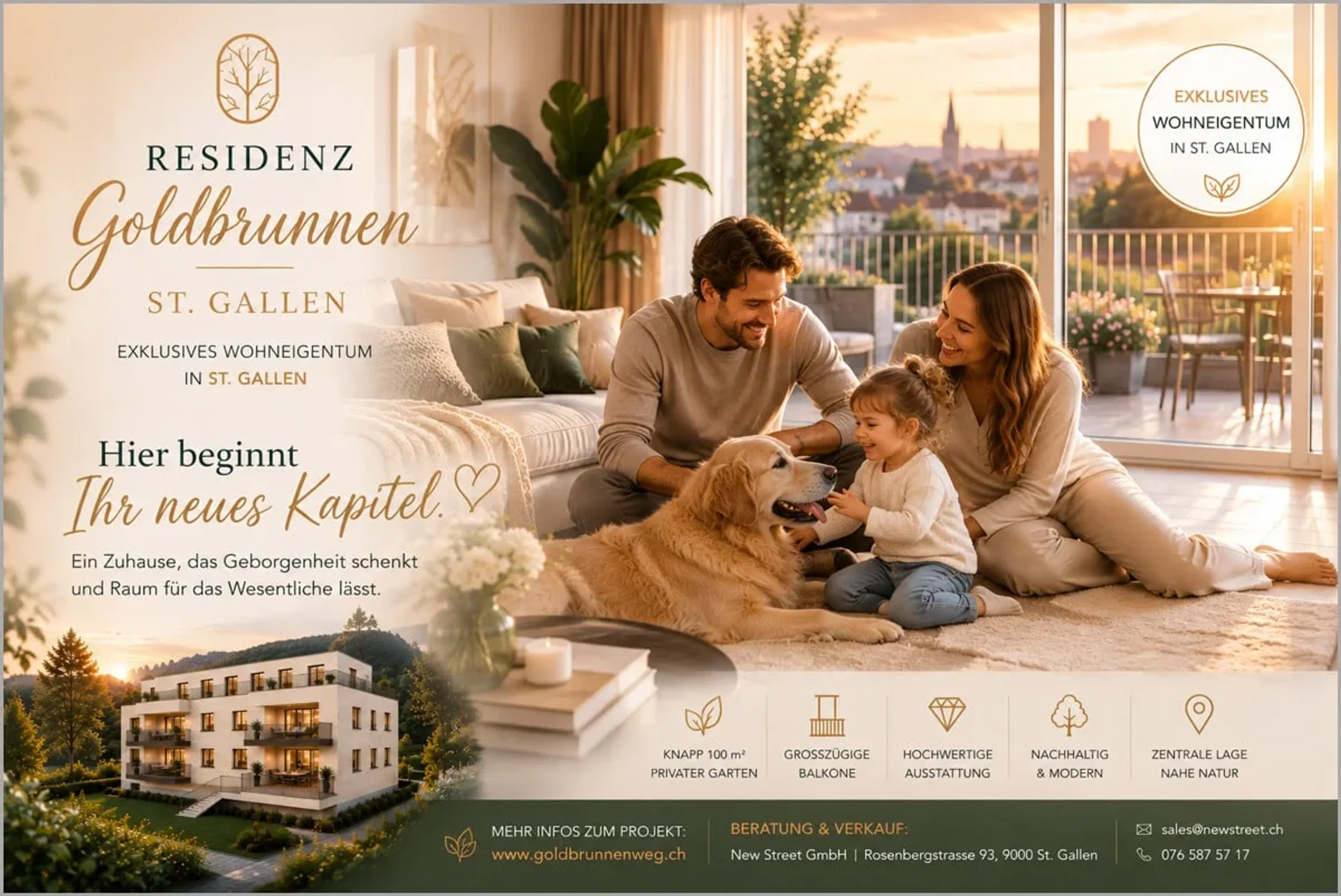 Über den Dächern von St. Gallen – Wohnen mit Weitblick