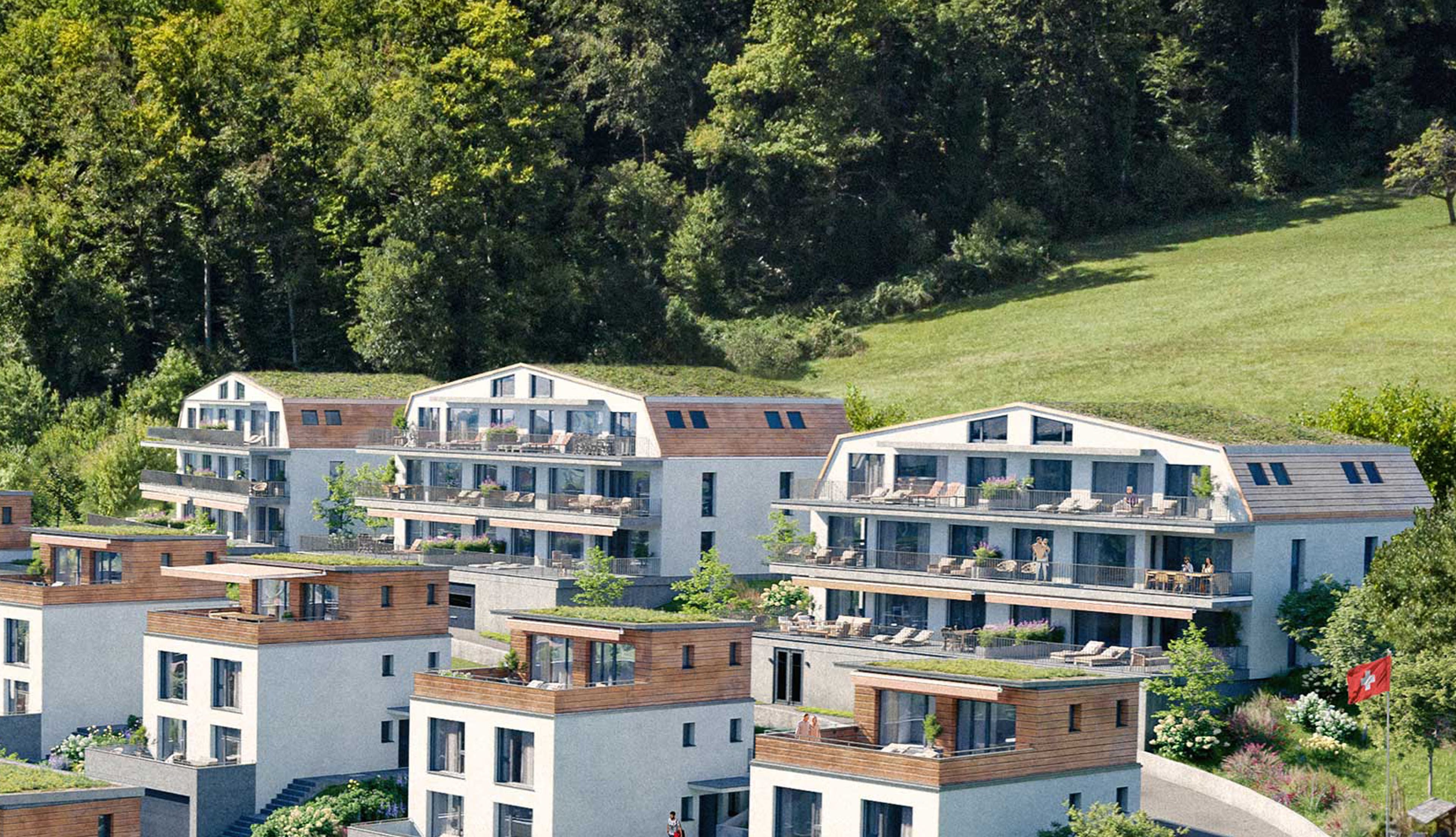 Exklusive 4.5 Zimmer Neubauwohnung mit viel Licht und Aussicht - 1