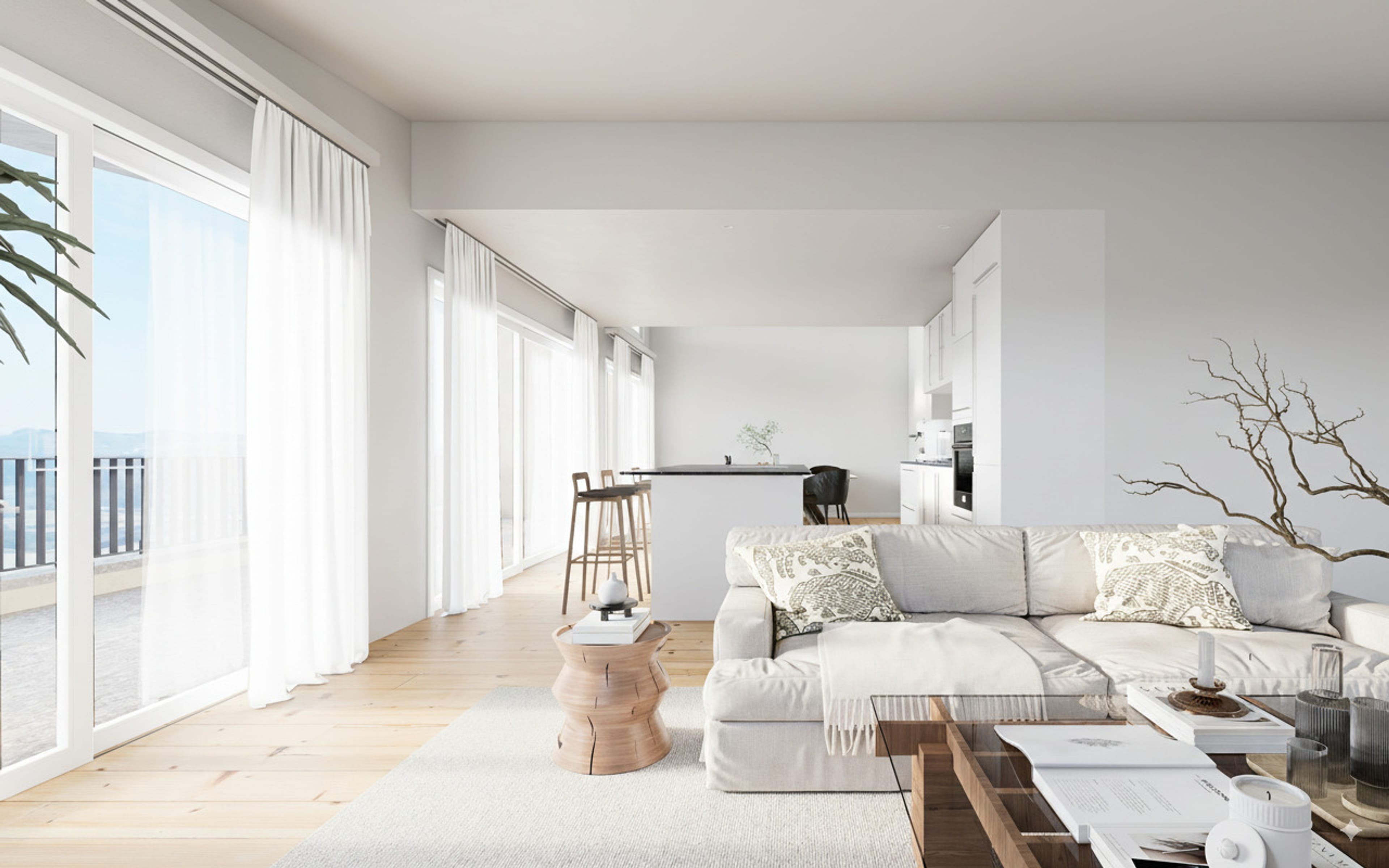 Lichtdurchflutete 3.5-Zimmer-Dachwohnung in exklusiver Hanglage - Bild 2