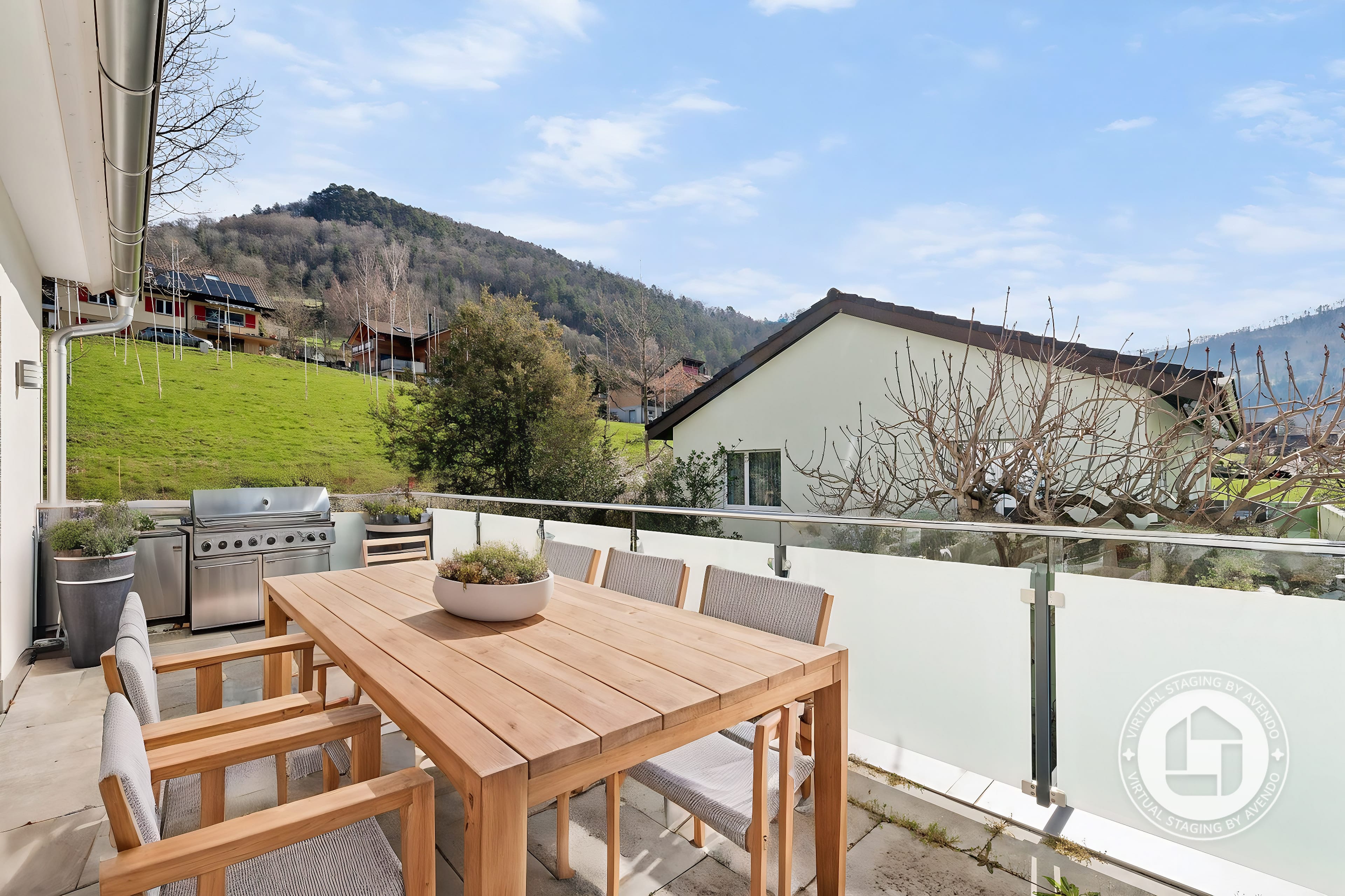 Stilvolles Wohnen: 5.5-Zimmer-Doppelhaus mit Wintergarten - 10