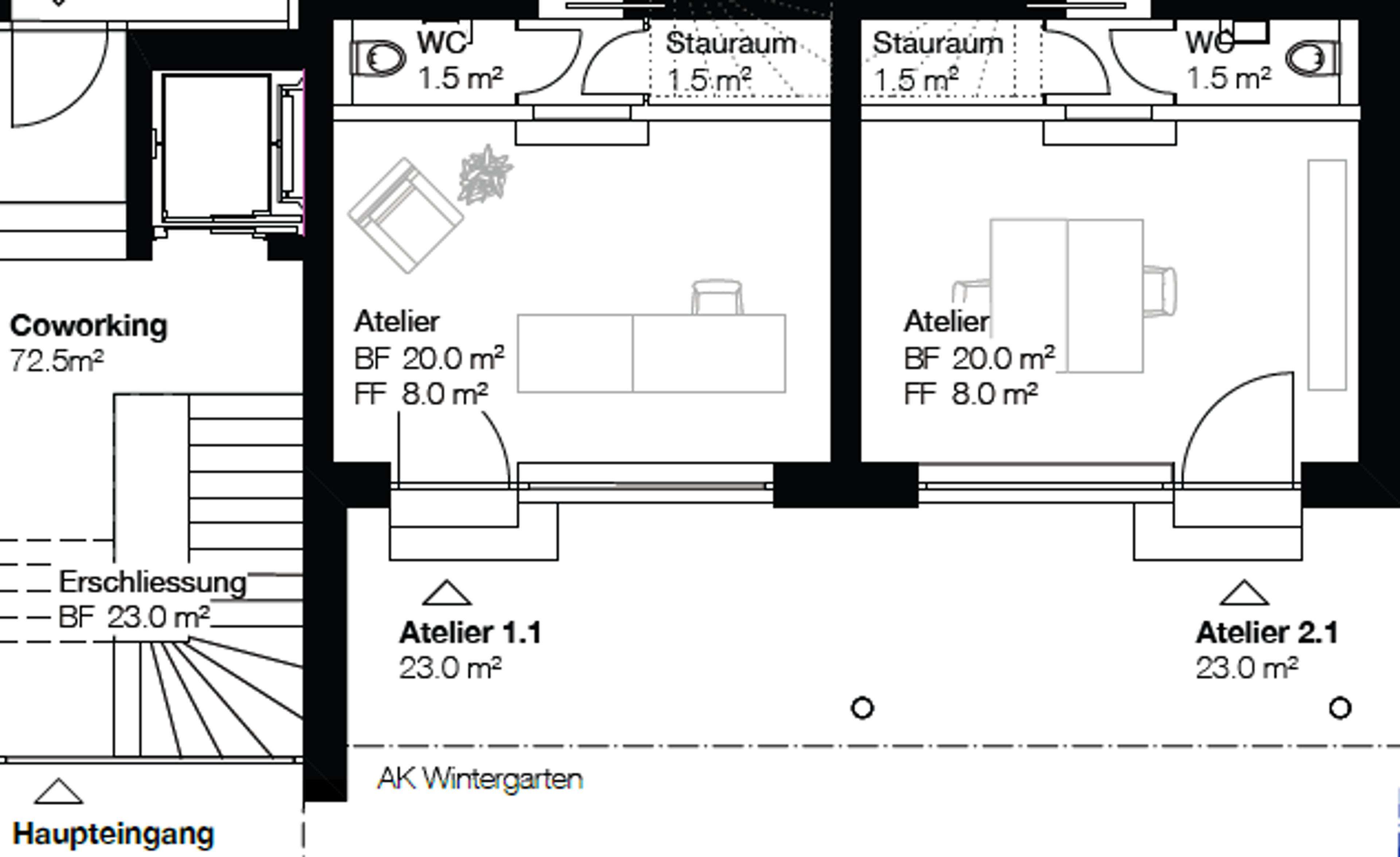 Atelier / Büro 2 - Bild 3