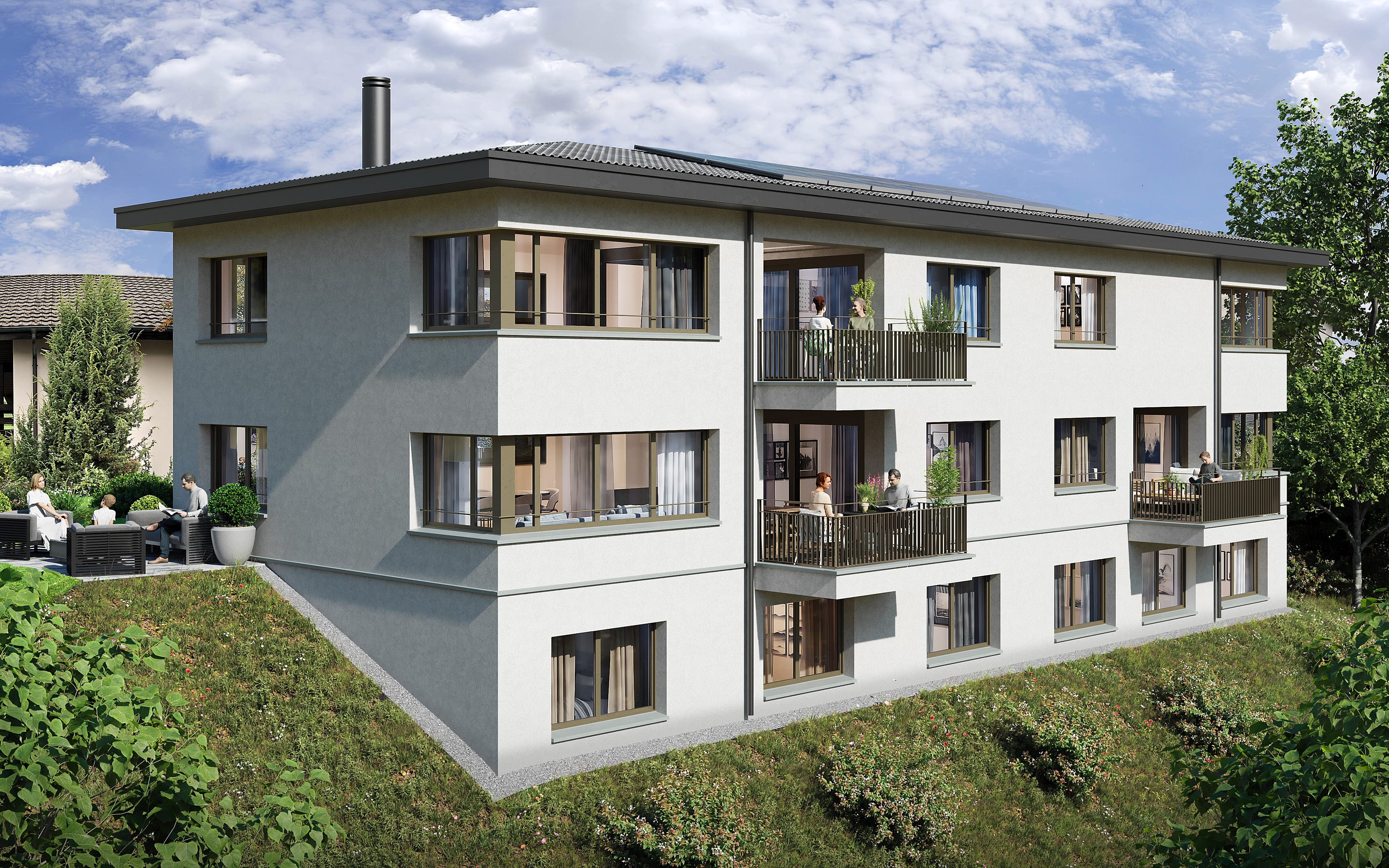 Exklusive 4.5-Zimmer Attikawohnung in Udligenswil mit Alpensicht - 11