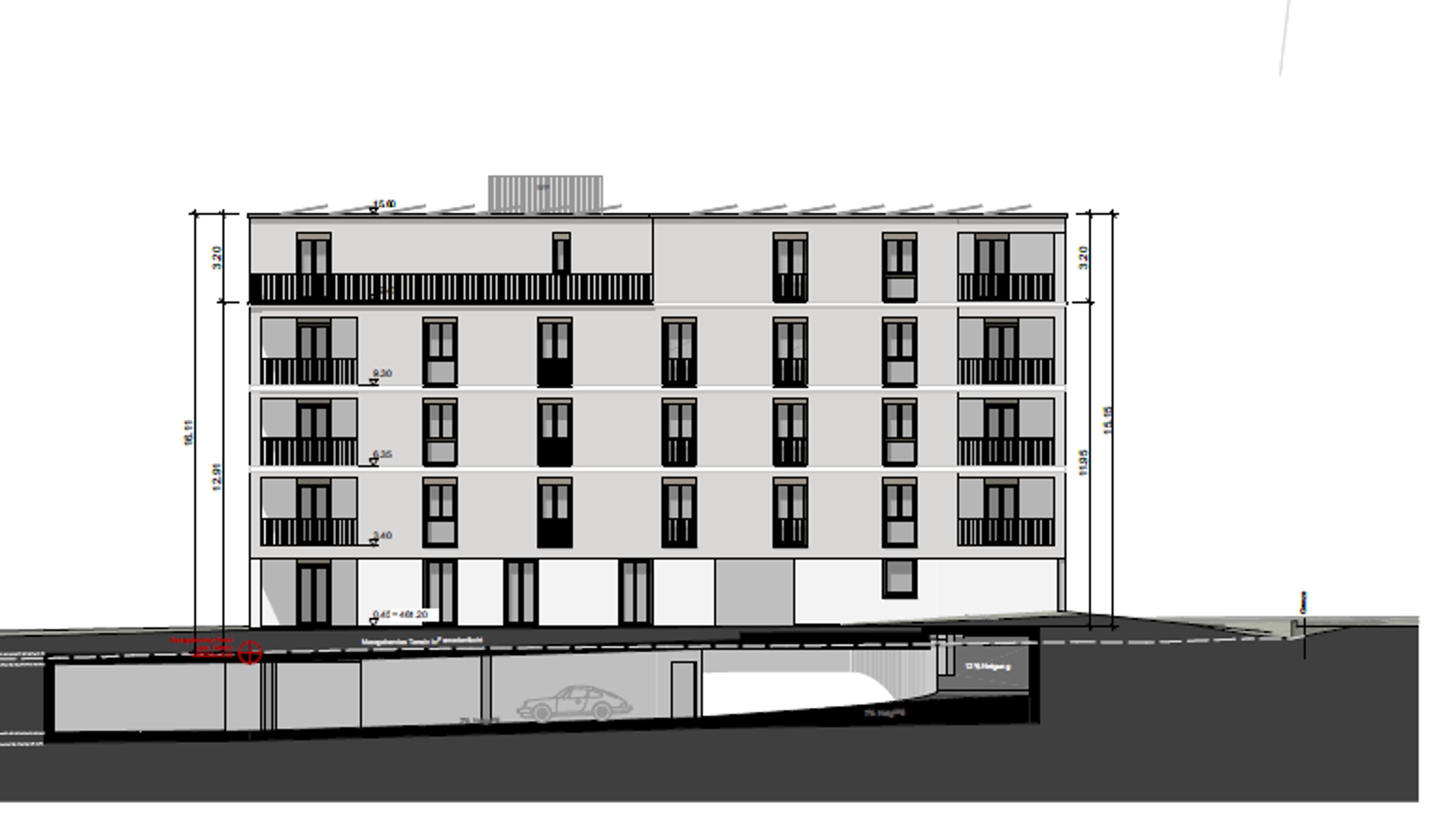 Luxuriöser Neubau mit Panoramafenstern und überdachtem Balkon - 9