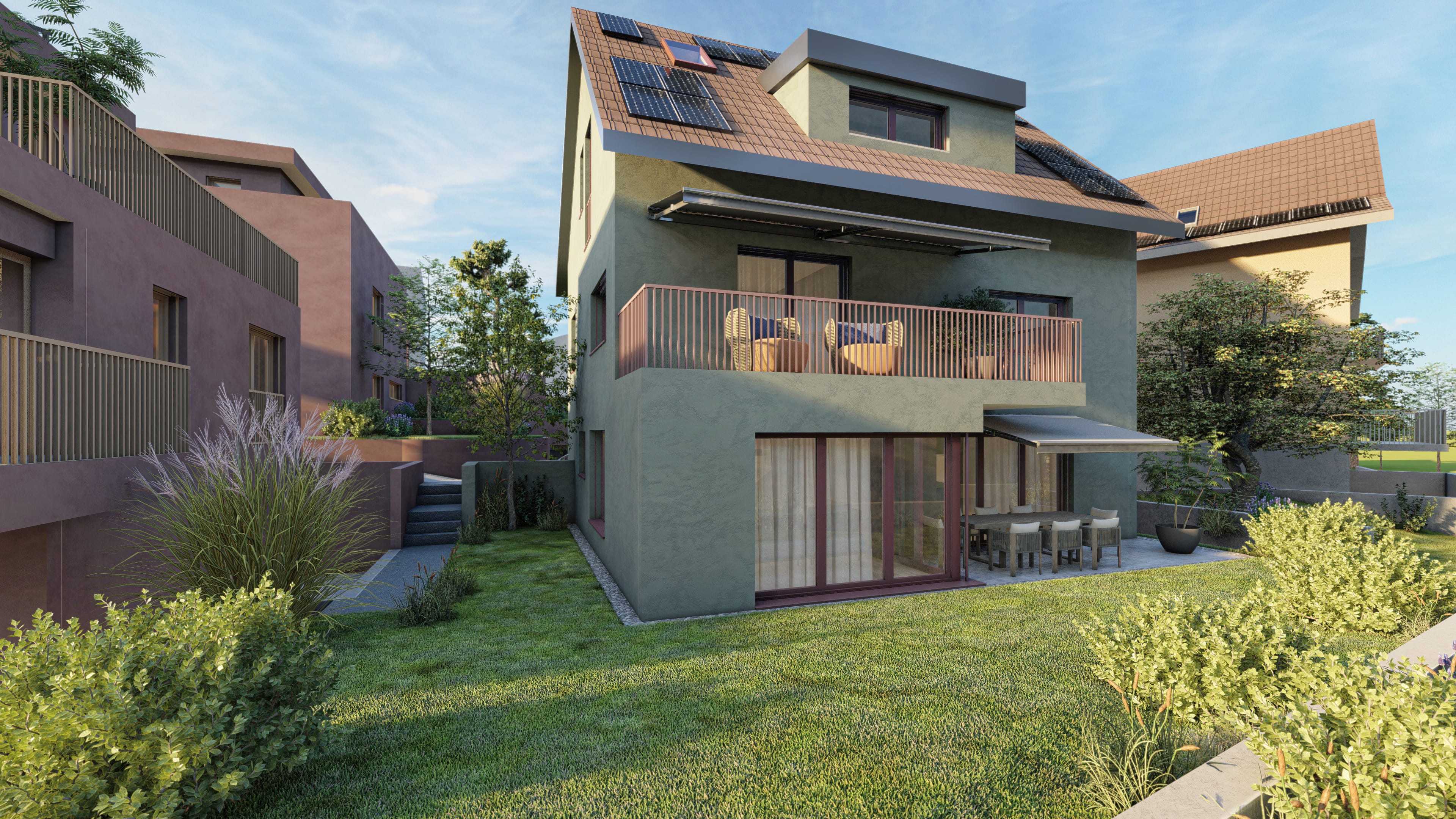 Modernes 6,5-Zimmer Haus mit Garten in Lengnau kaufen - Bild 1
