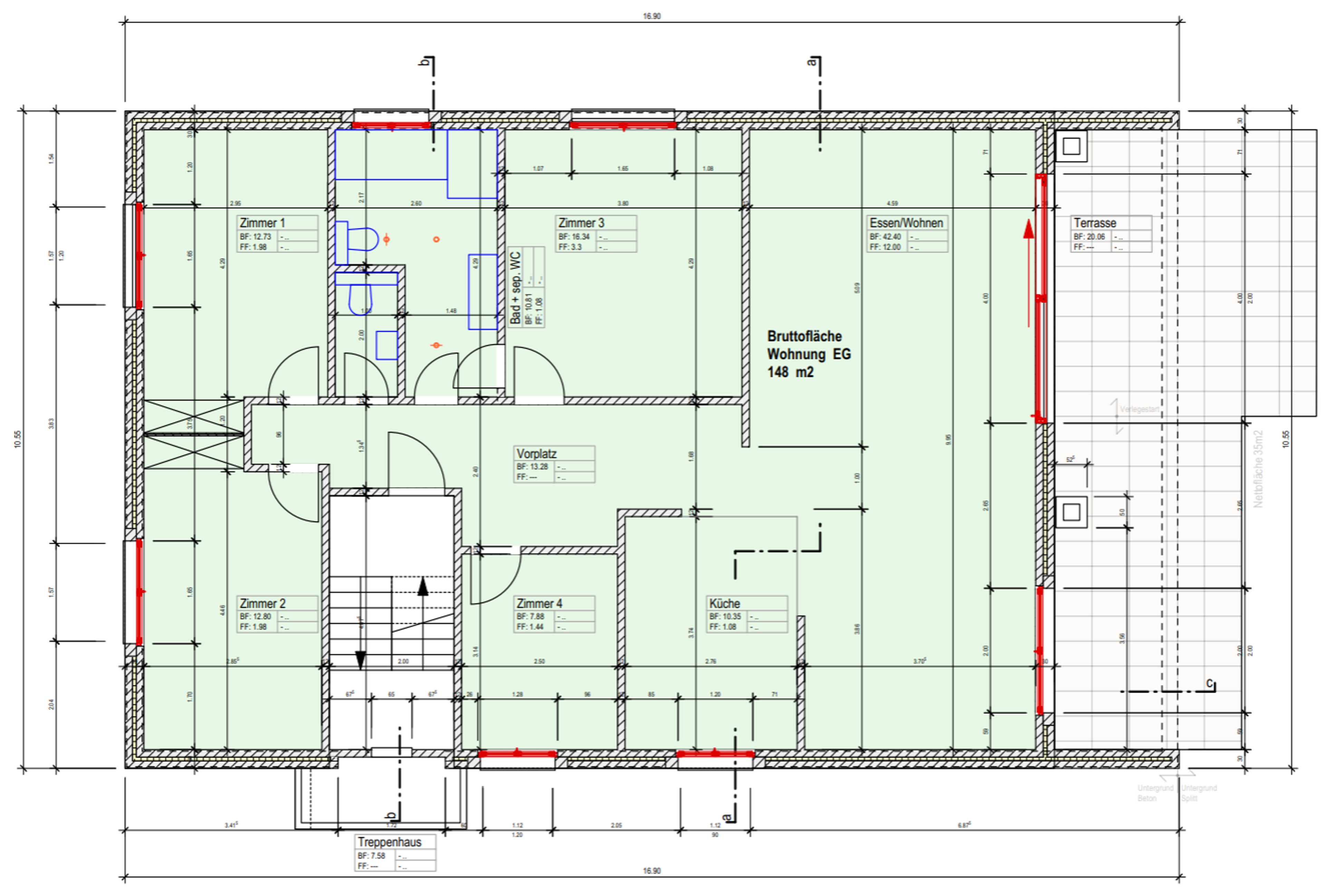 grosszügige Gartenwohnung mit 5.5 Zimmern - 15