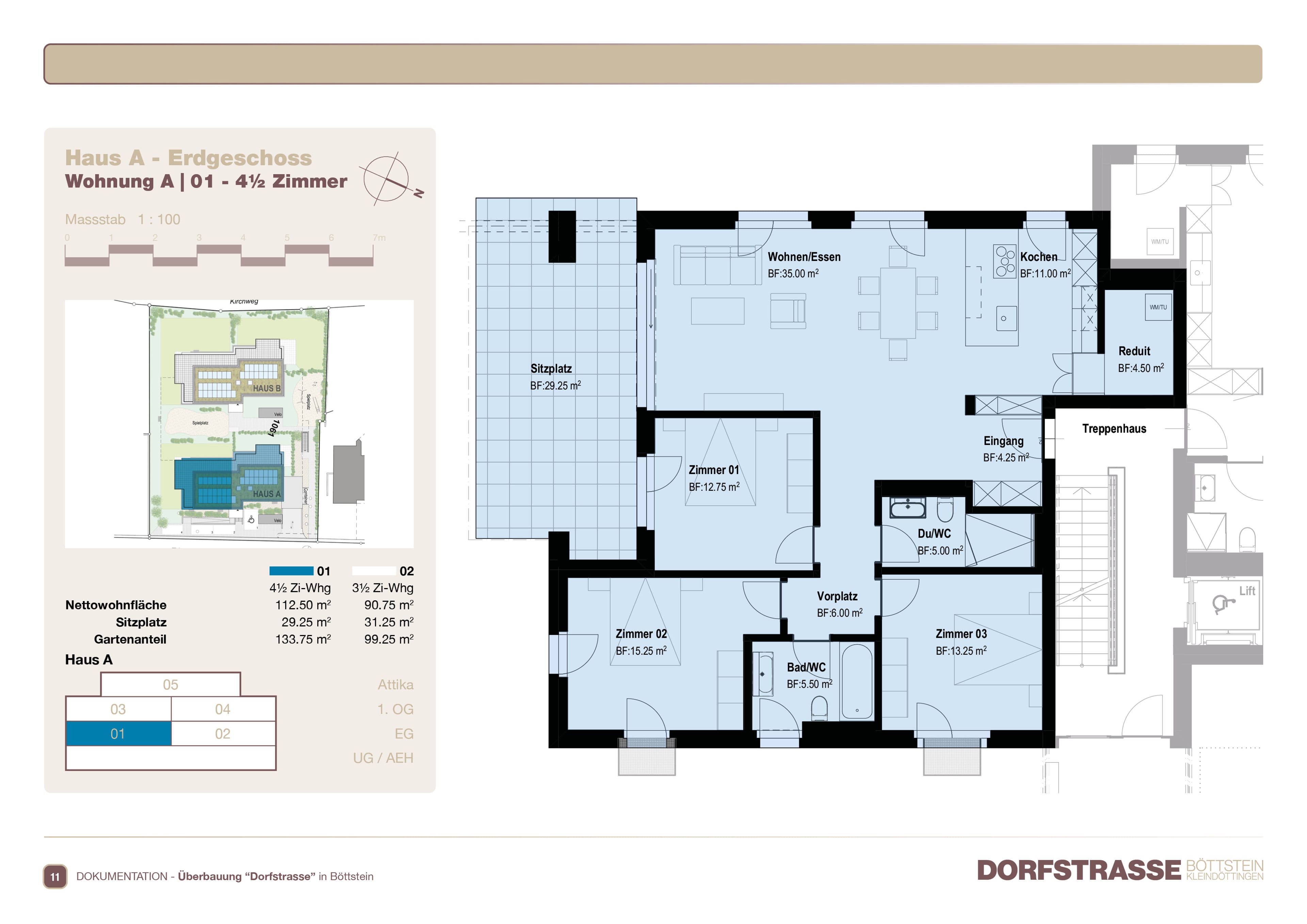 Dorfstrasse 4.5 Zimmer Gartenwohnung Haus A01 - 6
